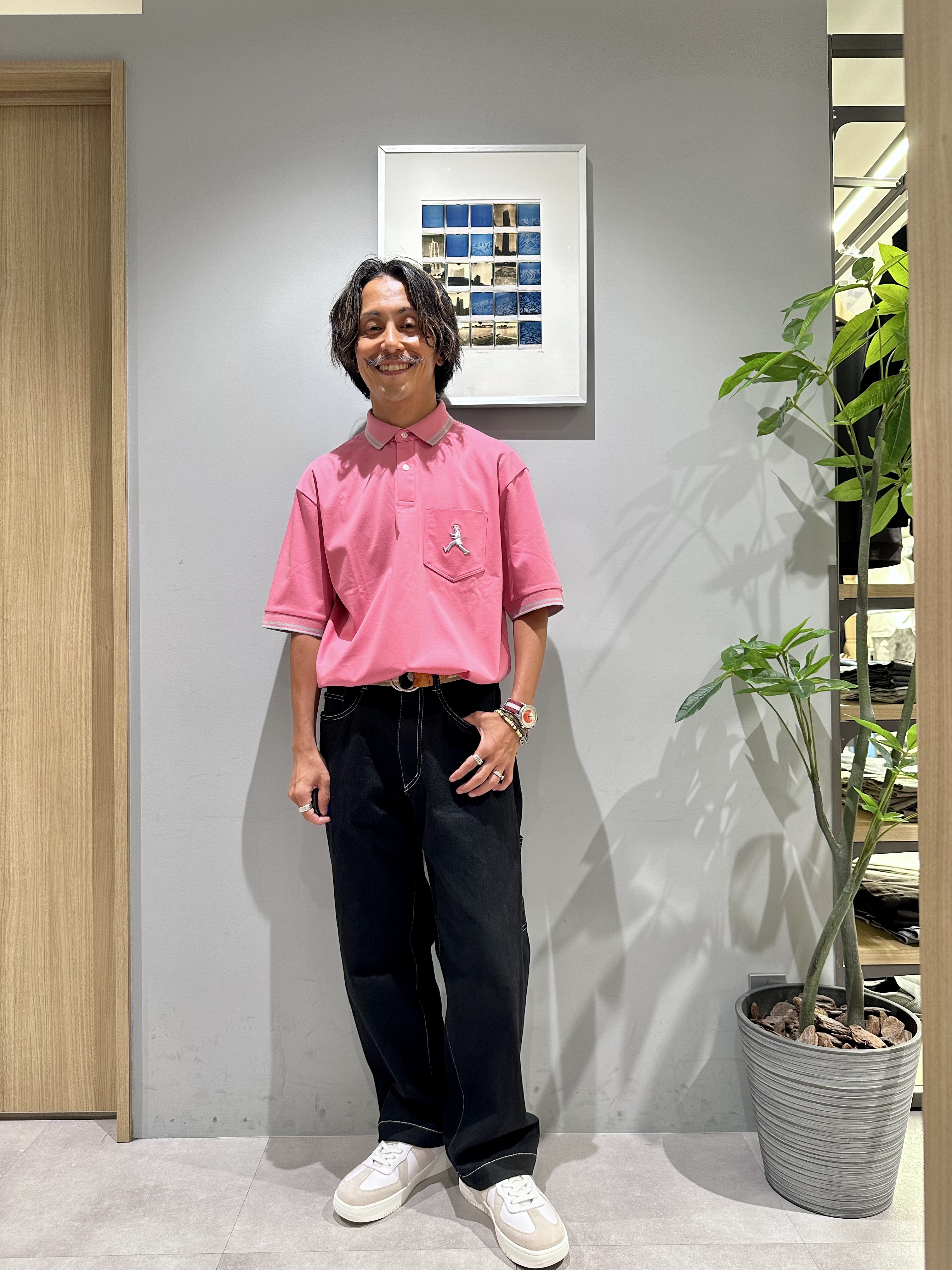 obaさんの「TAKEO KIKUCHI｜【BOWLER HAT LABEL】アイスクリアコットン ボーラーハットウォーカー ポロシャツ」を使ったコーディネート
