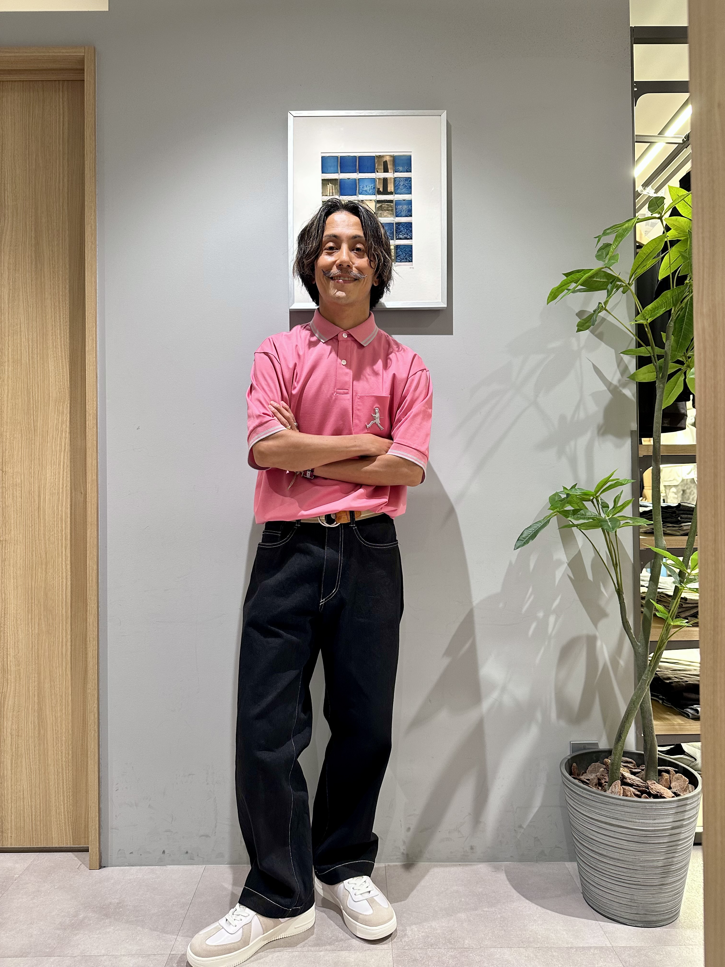obaさんの「TAKEO KIKUCHI｜【BOWLER HAT LABEL】アイスクリアコットン ボーラーハットウォーカー ポロシャツ」を使ったコーディネート