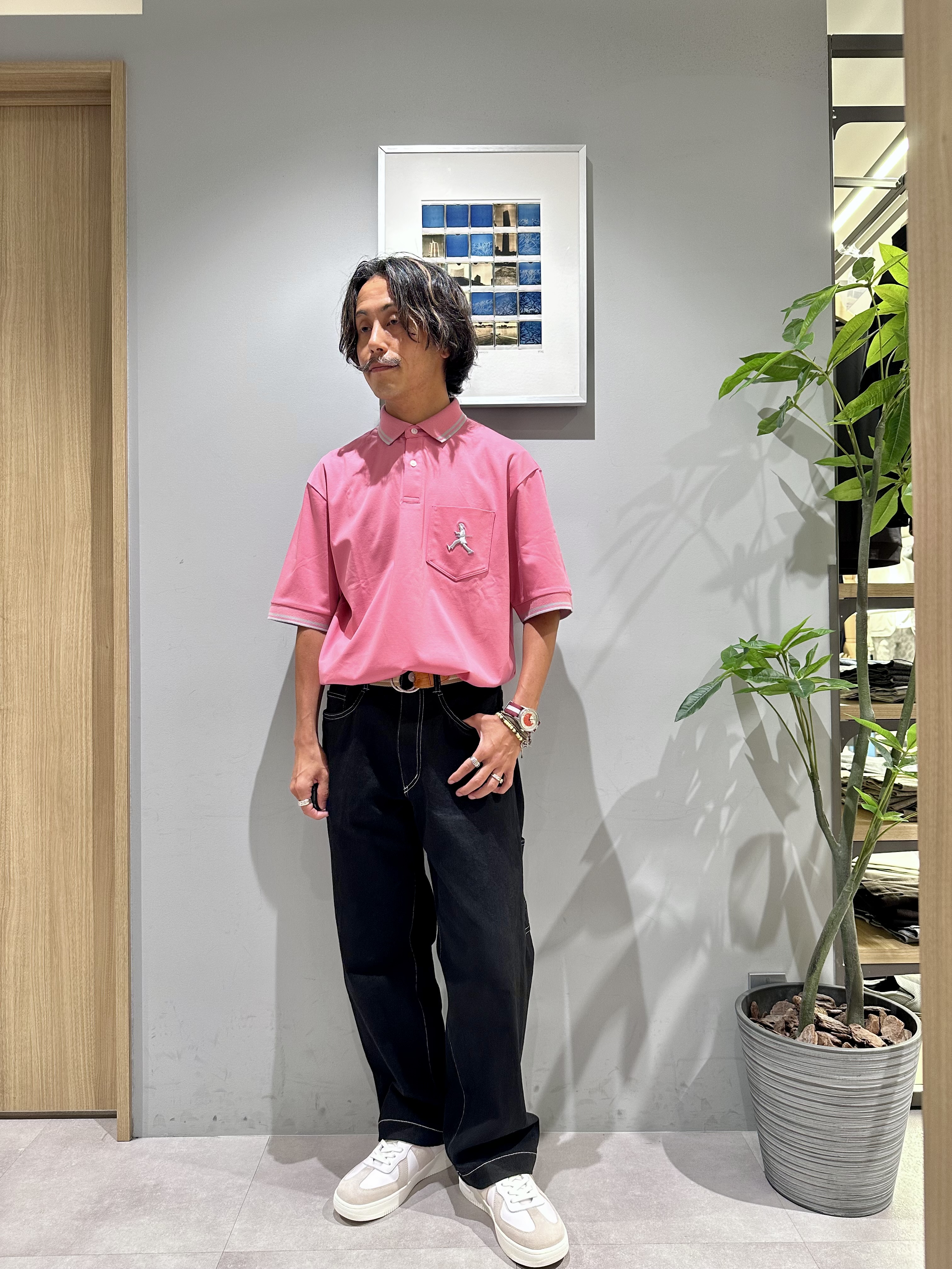 obaさんの「TAKEO KIKUCHI｜【BOWLER HAT LABEL】アイスクリアコットン ボーラーハットウォーカー ポロシャツ」を使ったコーディネート