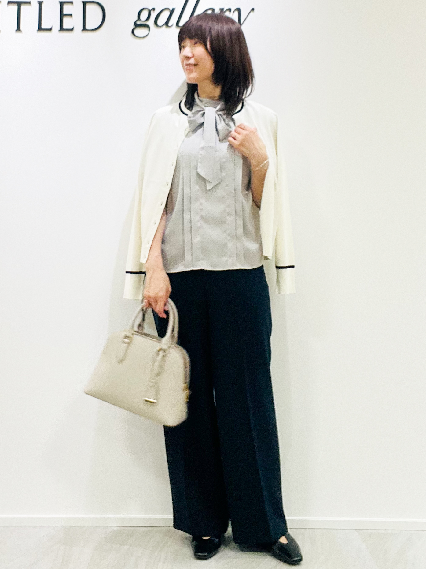 めいさんの「UNTITLED｜【アンサンブル可能】コンパクトニットカーディガン」を使ったコーディネート