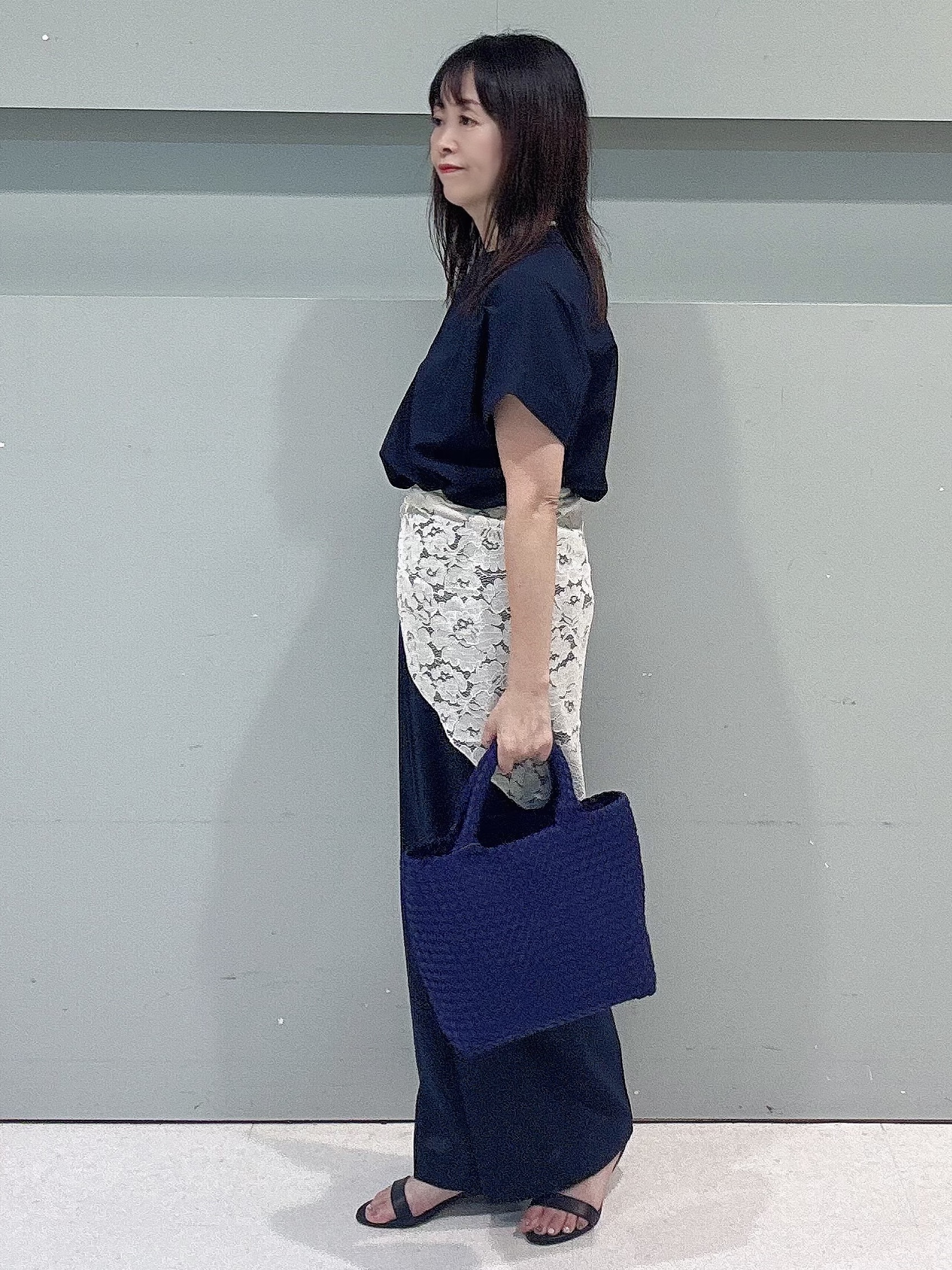 makiさんの「UNTITLED｜【セットアップ可/通気性/UVカット】エアリークールブラウス」を使ったコーディネート