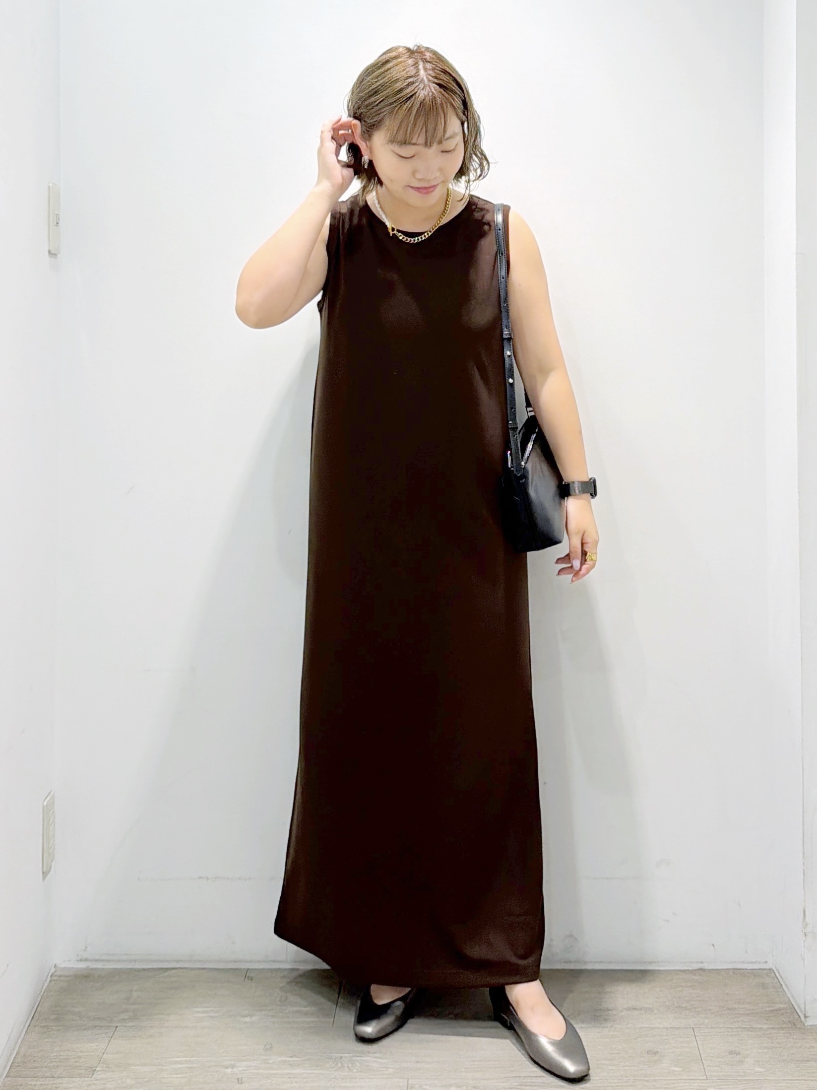 sumicaさんの「OPAQUE.CLIP｜【接触冷感】カットソーワンピース《洗濯機OK》」を使ったコーディネート