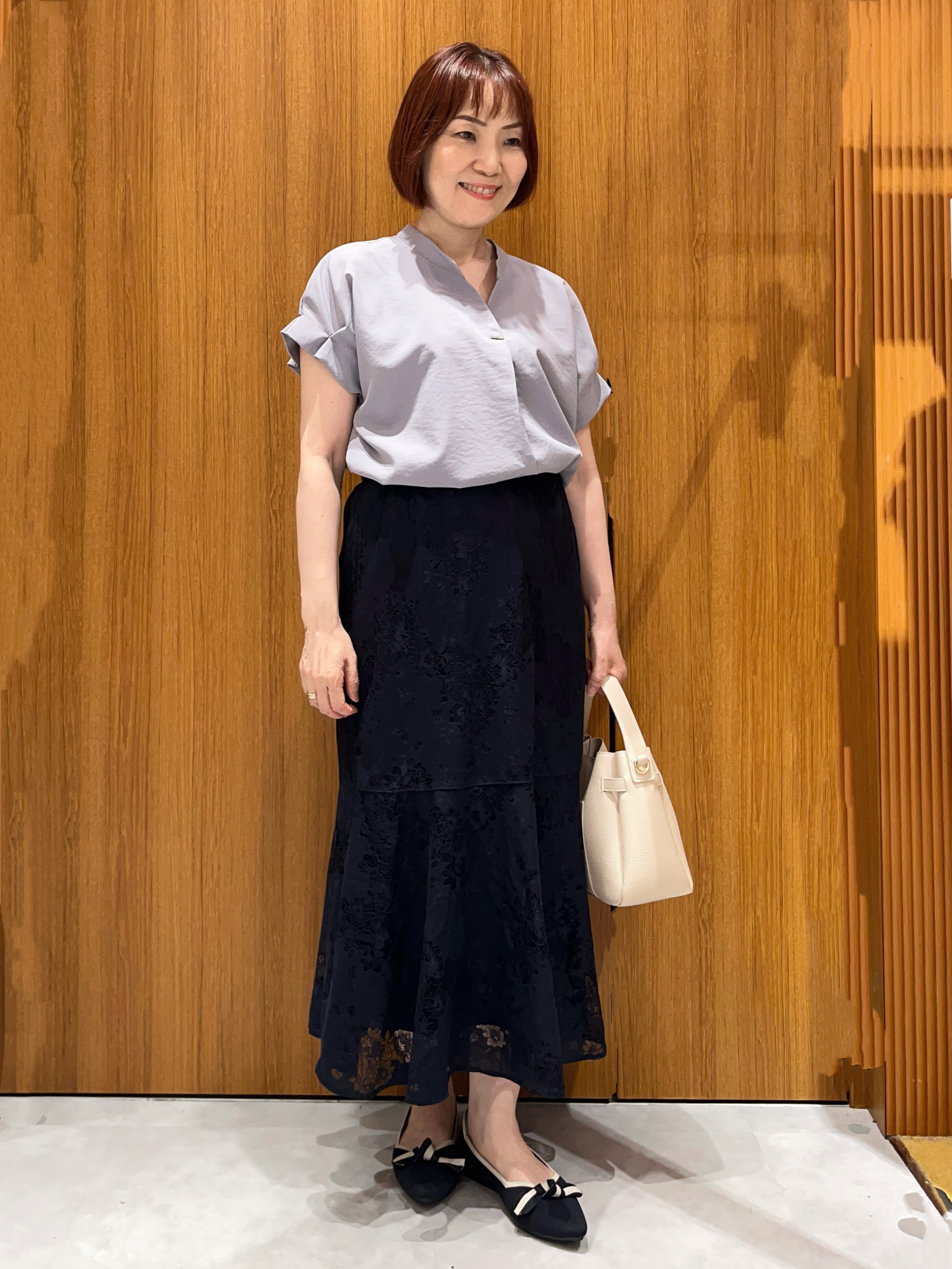 saeさんの「index｜【接触冷感／防シワ】ひんやり7分袖テーラードジャケット《洗濯機OK》」を使ったコーディネート