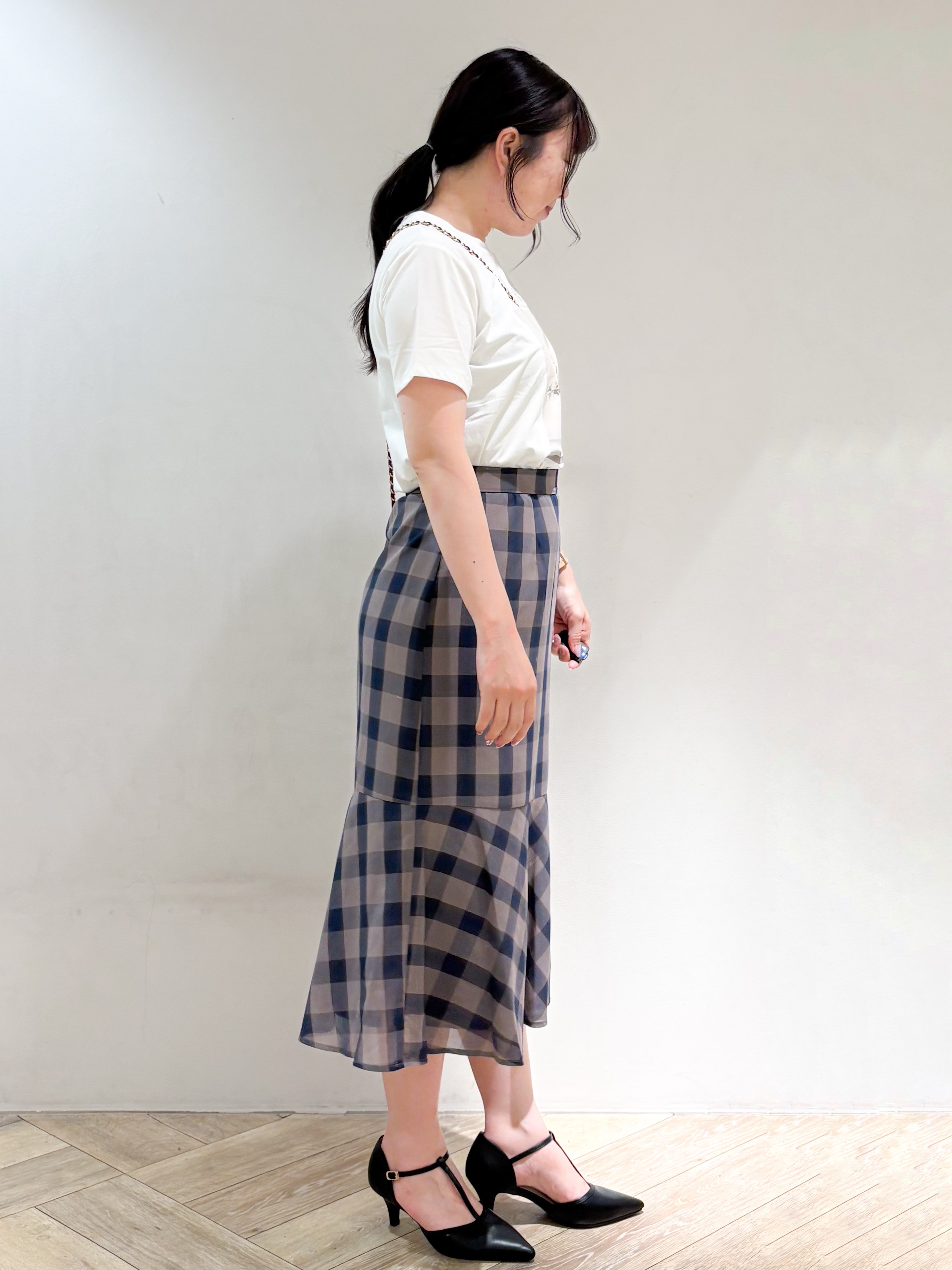 sayaさんの「index｜【UV】フラワープリントTシャツ≪洗濯機OK／接触冷感≫」を使ったコーディネート