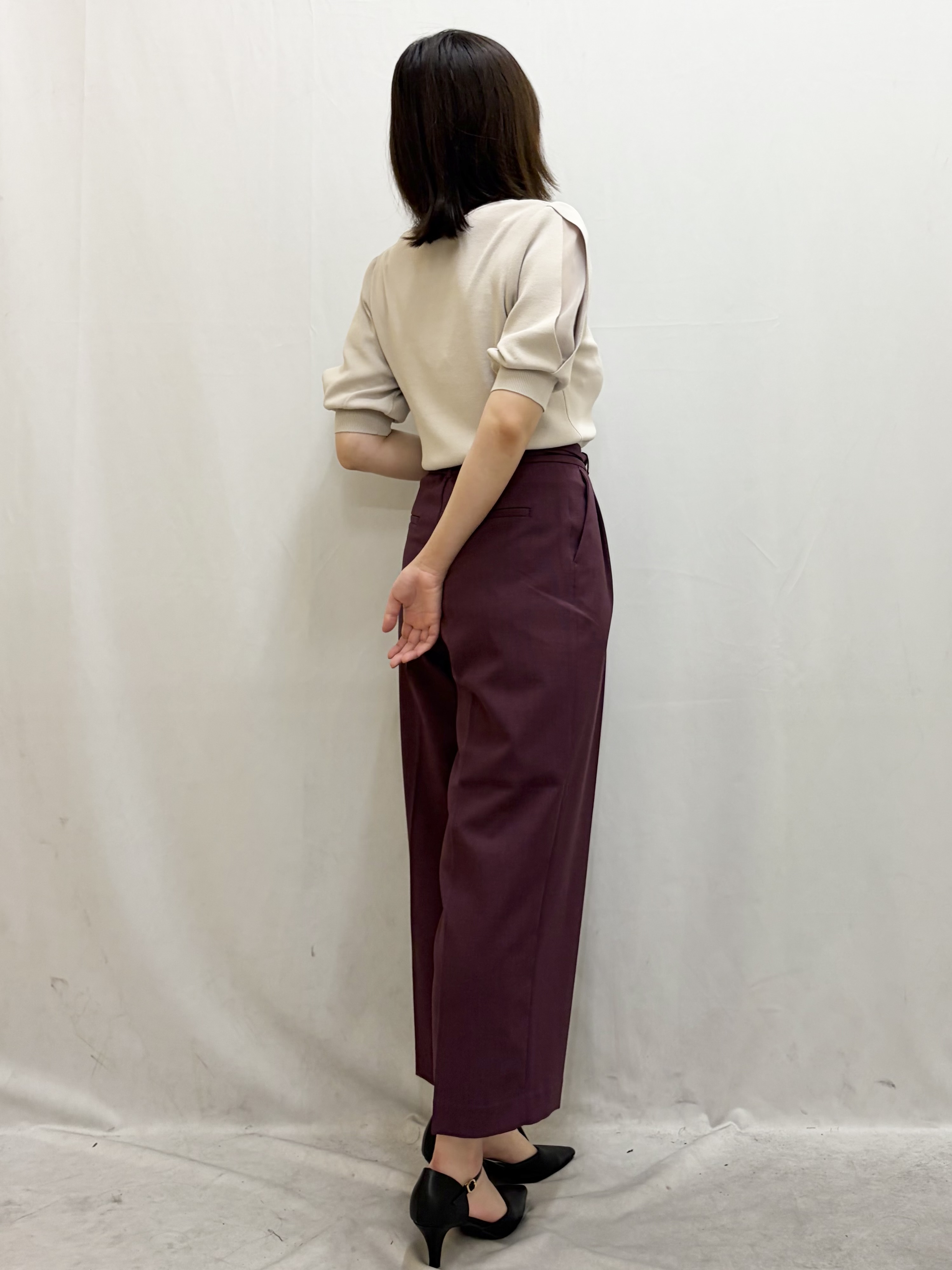 kasumiさんの「index｜【接触冷感】クールタッチラップスリーブニット《UVケア／洗濯機OK／XS～3L／9col》」を使ったコーディネート