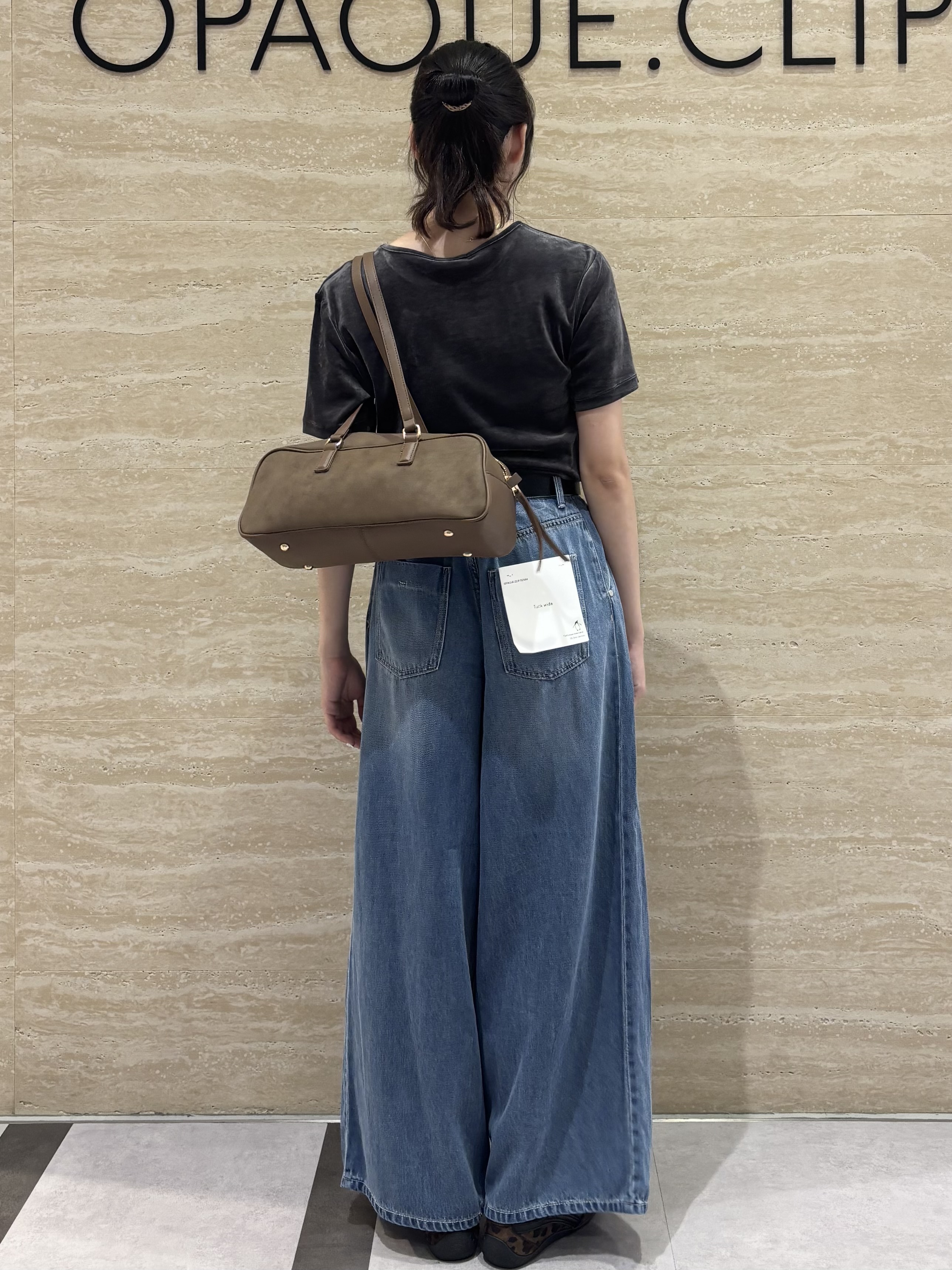 Ririkaさんの「OPAQUE.CLIP｜フロッキーチュールカットソー【洗濯機OK】」を使ったコーディネート