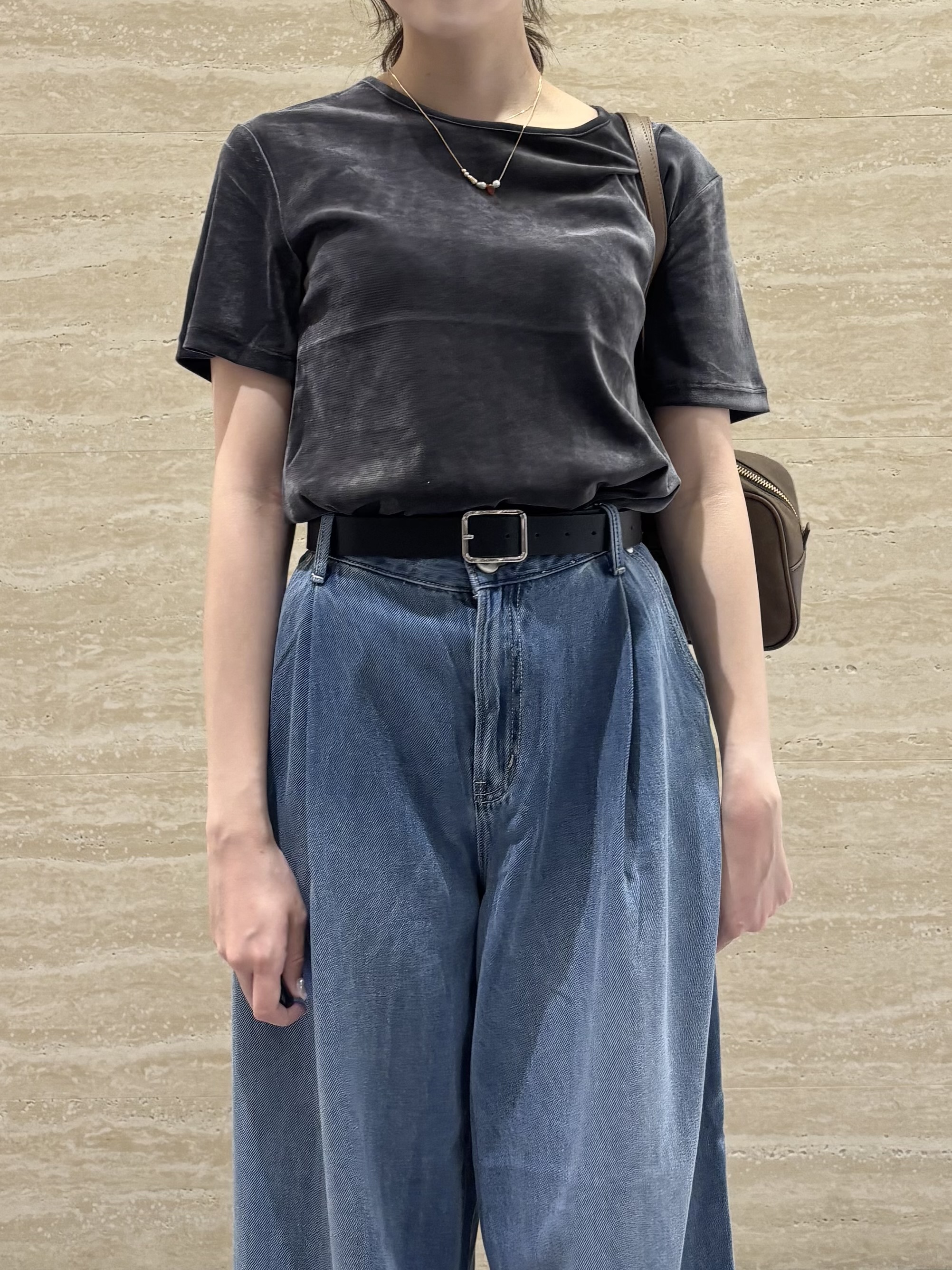 Ririkaさんの「OPAQUE.CLIP｜フロッキーチュールカットソー【洗濯機OK】」を使ったコーディネート