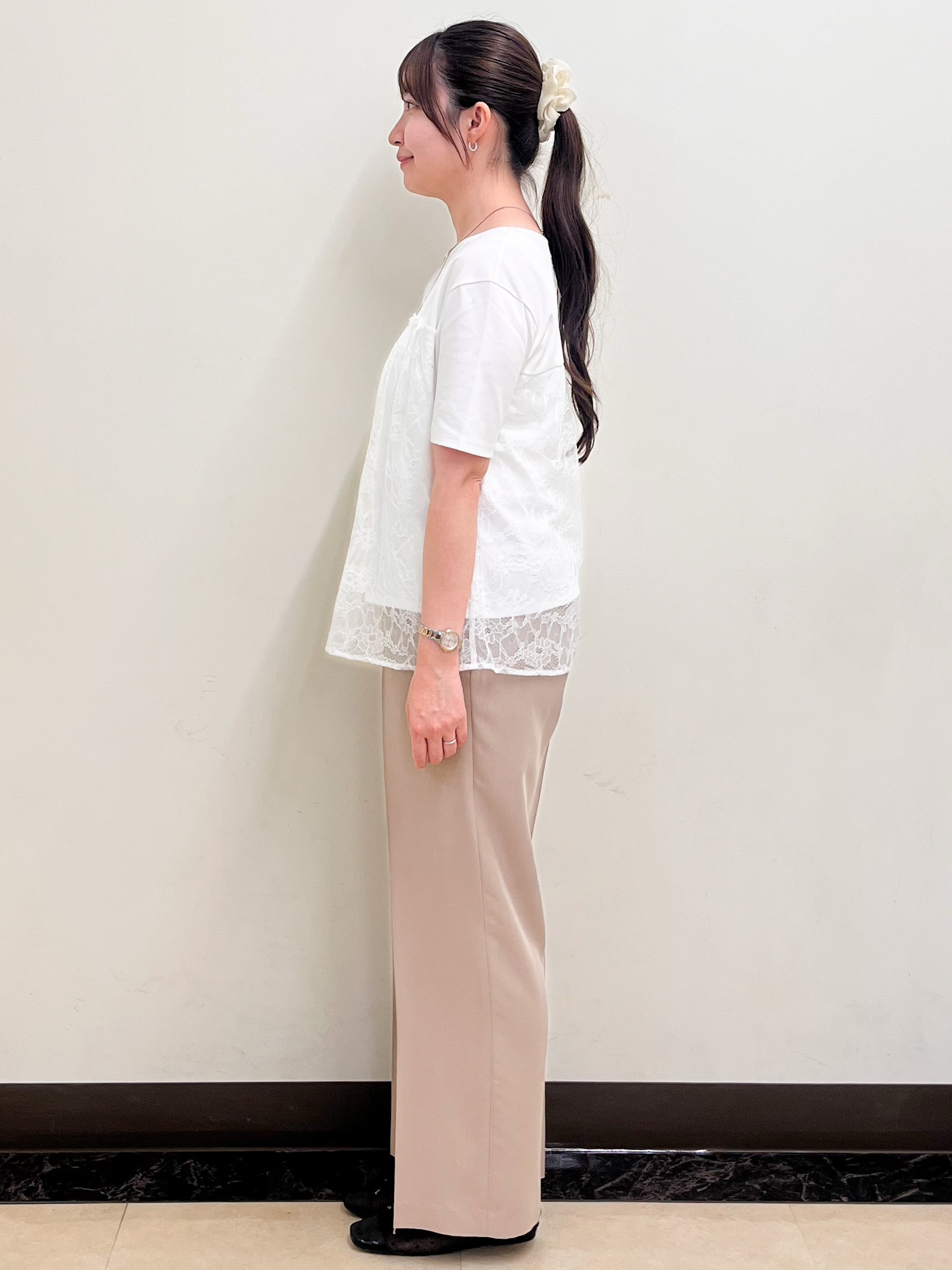 mikikoさんの「Reflect｜【UVカット／接触冷感／手洗い可】ラッセルレースプルオーバー」を使ったコーディネート