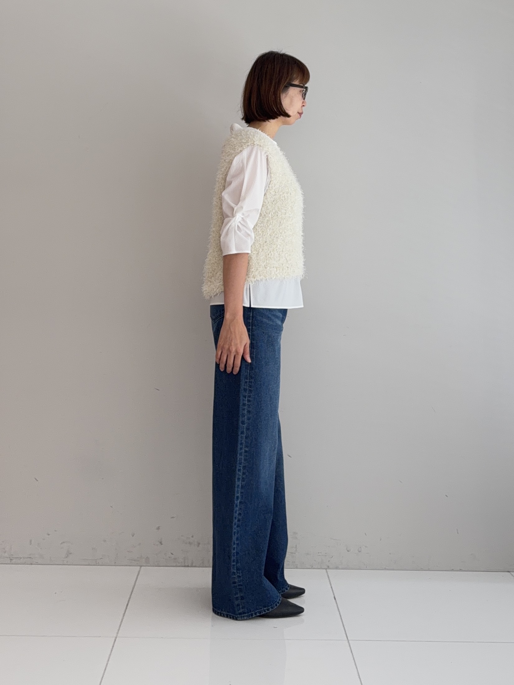 murayamaさんの「INDIVI｜【撥水／UVケア】ねじり袖サッカートップス」を使ったコーディネート