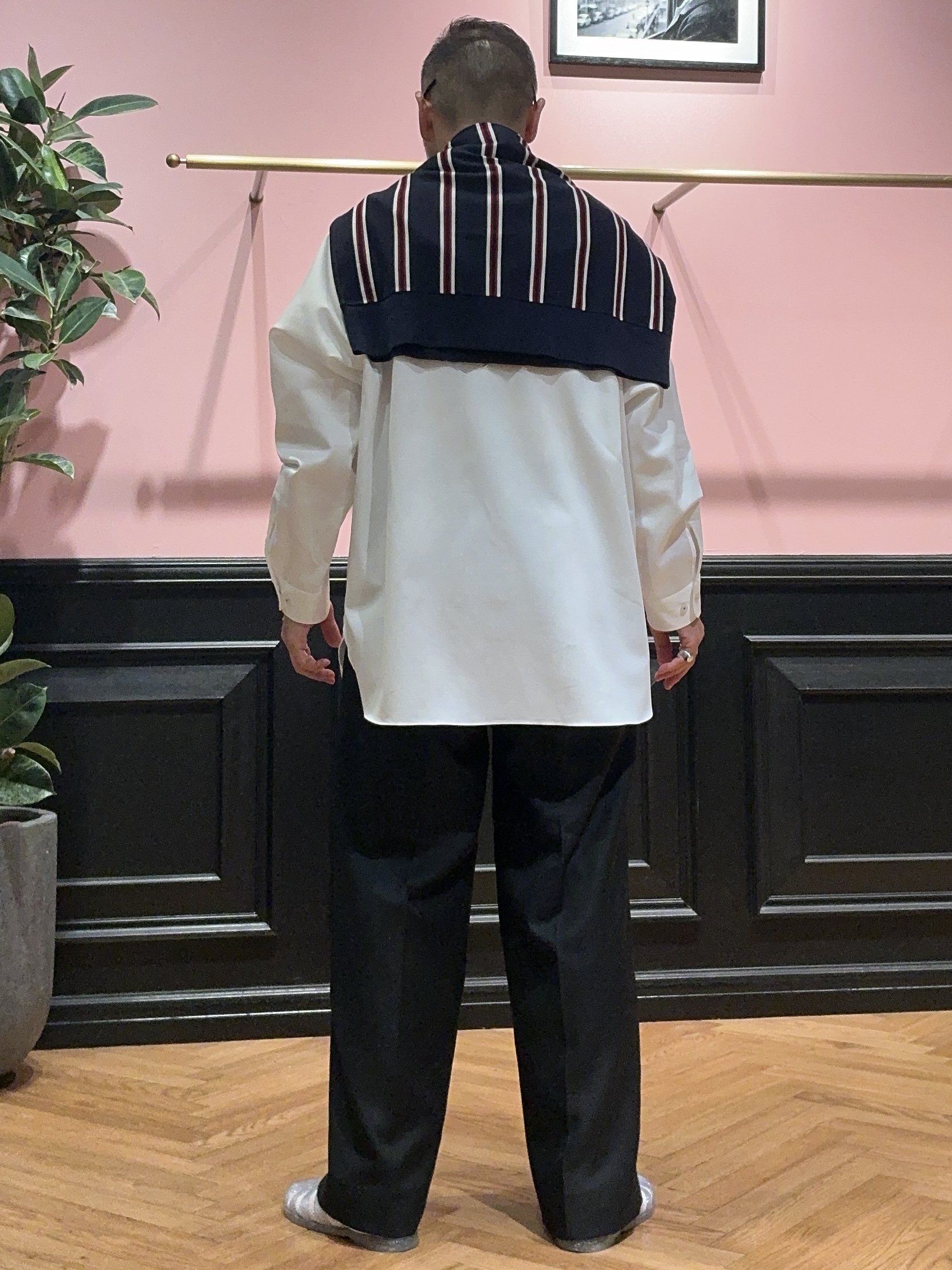 torigoeさんの「DRESSTERIOR｜バンドカラーレギュラーフィットシャツ」を使ったコーディネート