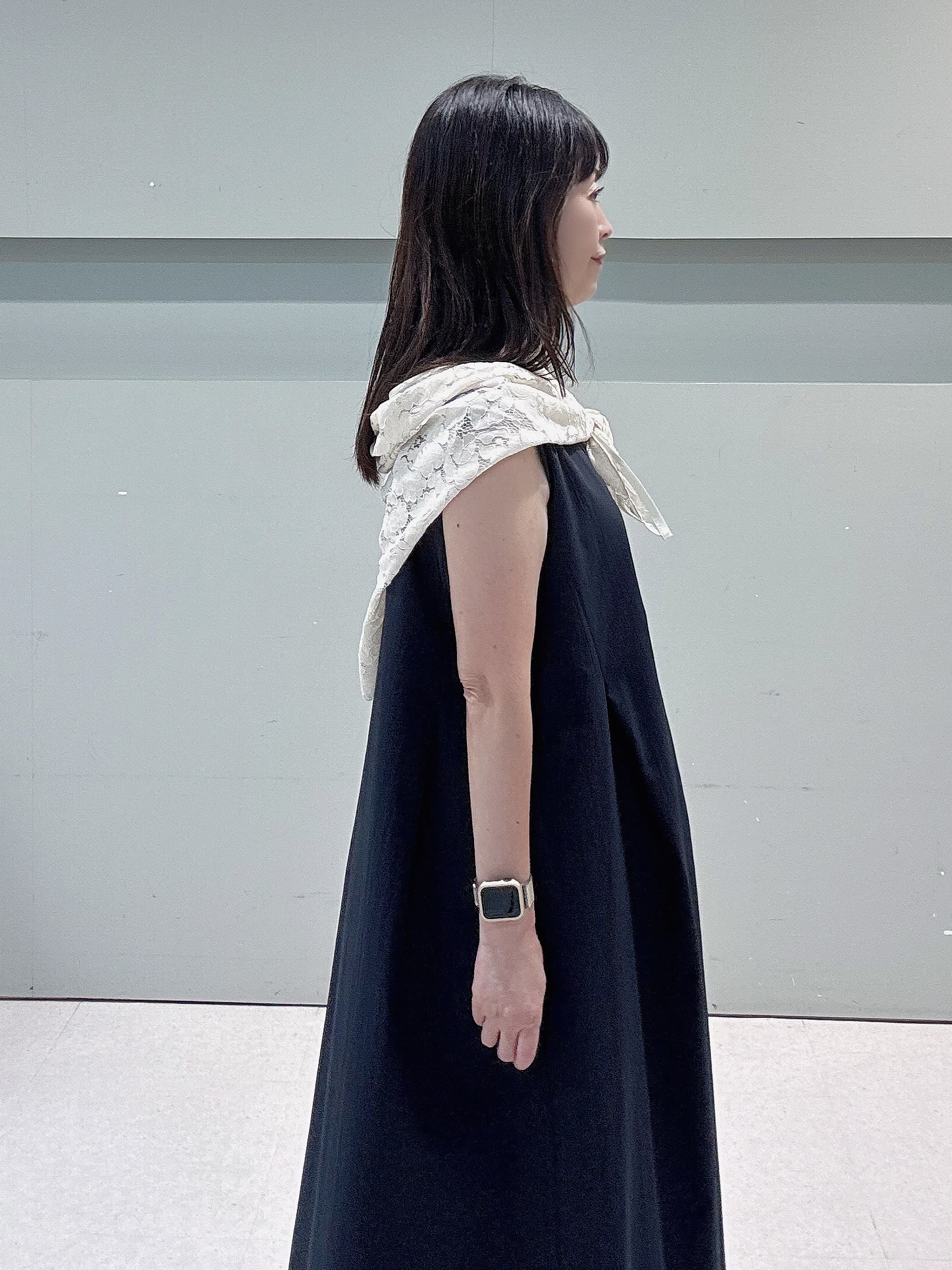 makiさんの「UNTITLED｜【接触冷感/UVカット/吸水速乾】Aラインロングワンピース」を使ったコーディネート
