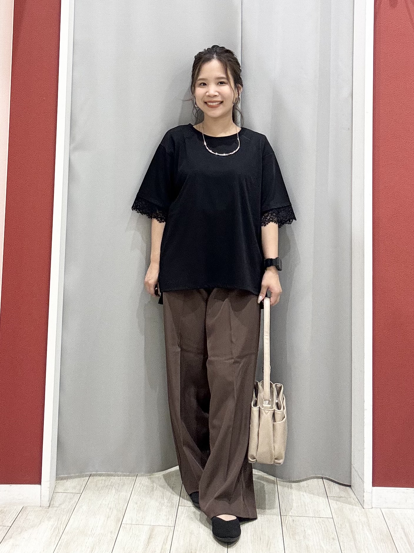 shioさんの「SHOO･LA･RUE｜【通気性〇/セットアップ可/洗濯機可】メッシュドルマン ジップブルゾン」を使ったコーディネート