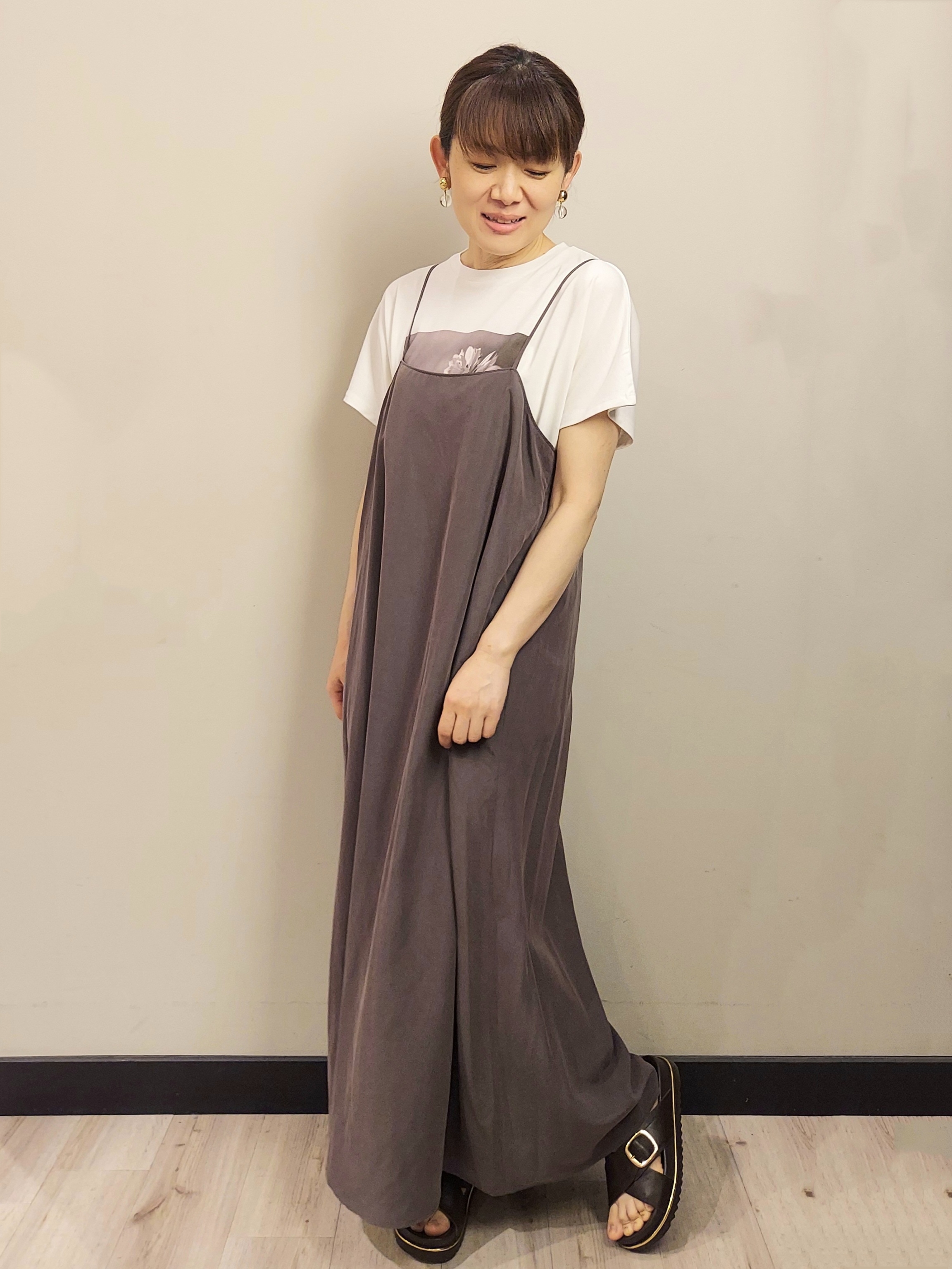 MAKIさんの「index｜フォトプリントTシャツ【洗濯機OK】」を使ったコーディネート