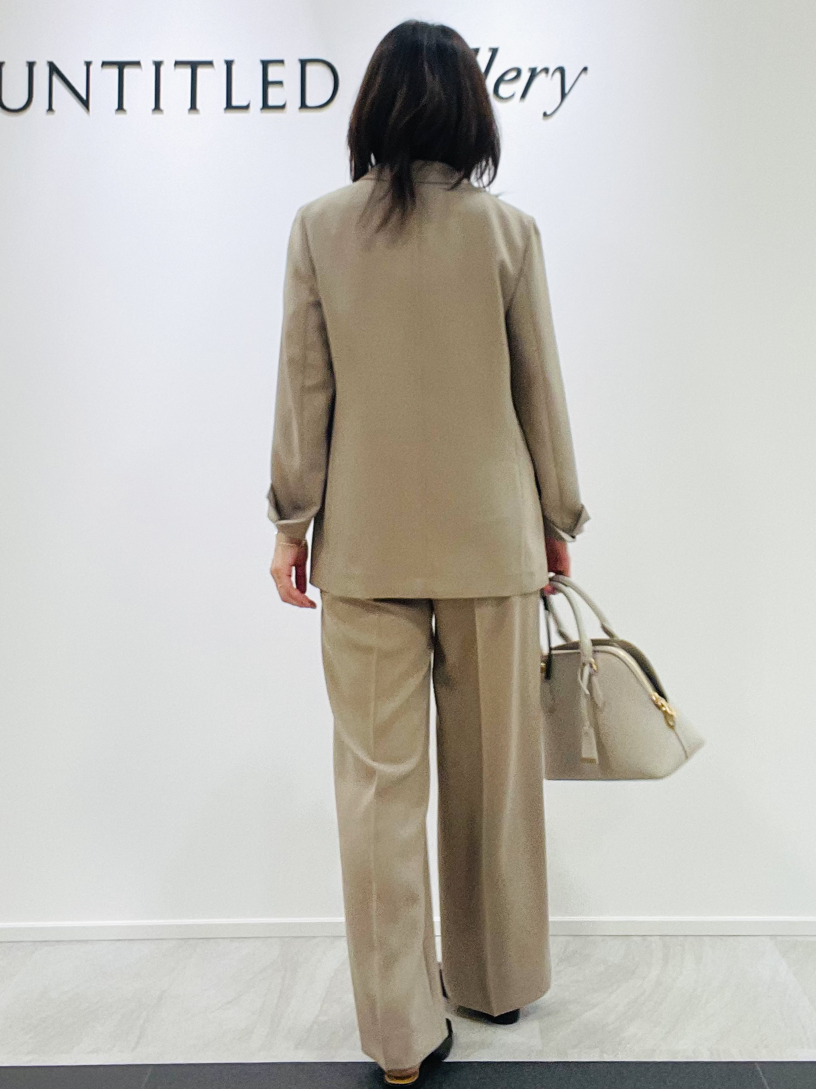 めいさんの「UNTITLED｜【新色追加/セットアップ可】エアリー ダブルブレストジャケット」を使ったコーディネート