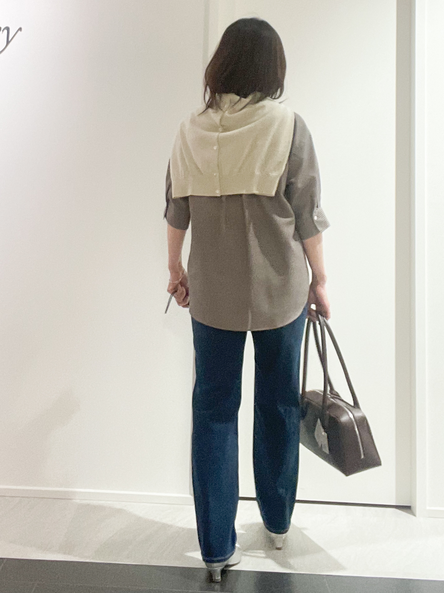 めいさんの「UNTITLED｜【接触冷感/通気性/洗える】フロントフリルブラウス」を使ったコーディネート