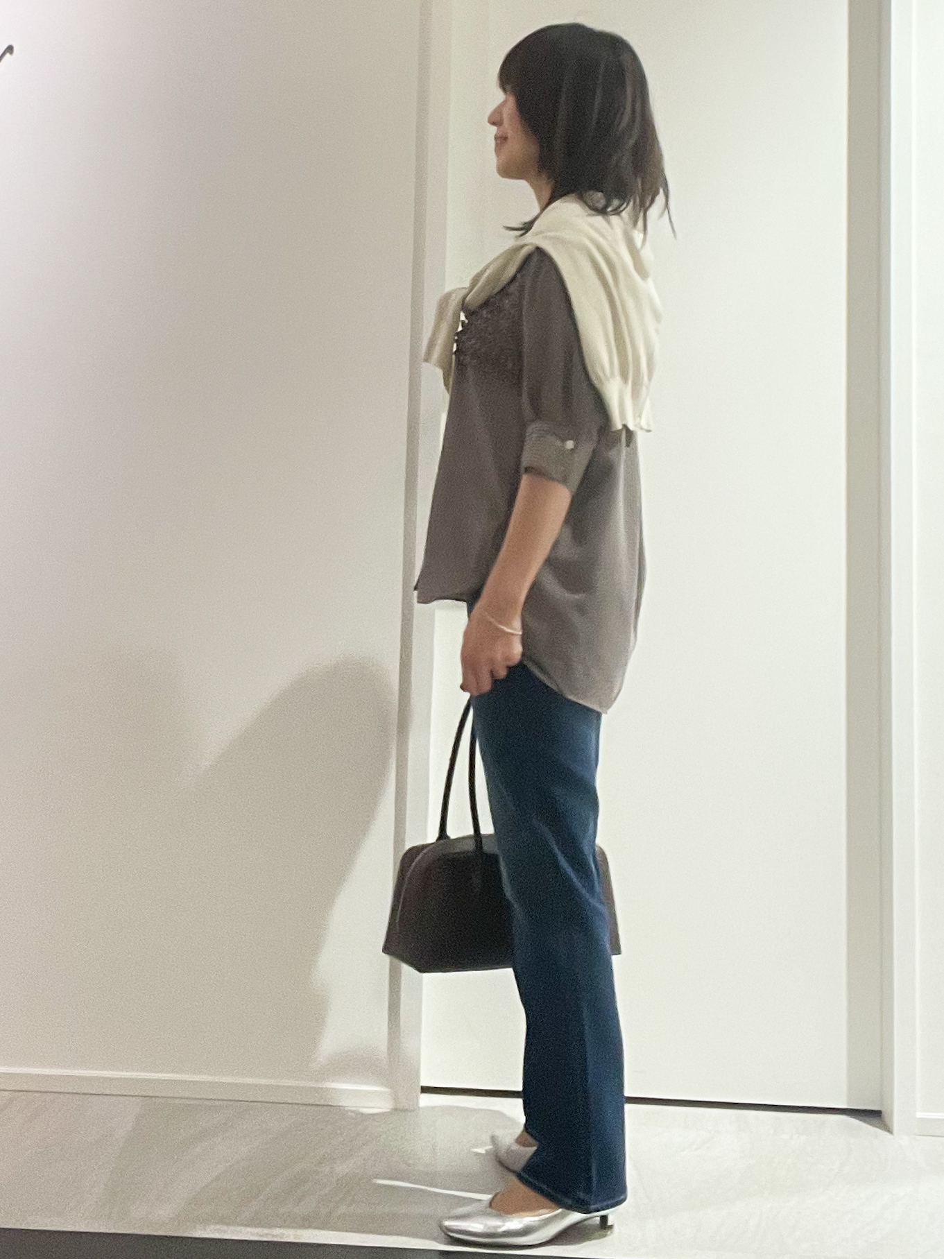 めいさんの「UNTITLED｜【接触冷感/通気性/洗える】フロントフリルブラウス」を使ったコーディネート