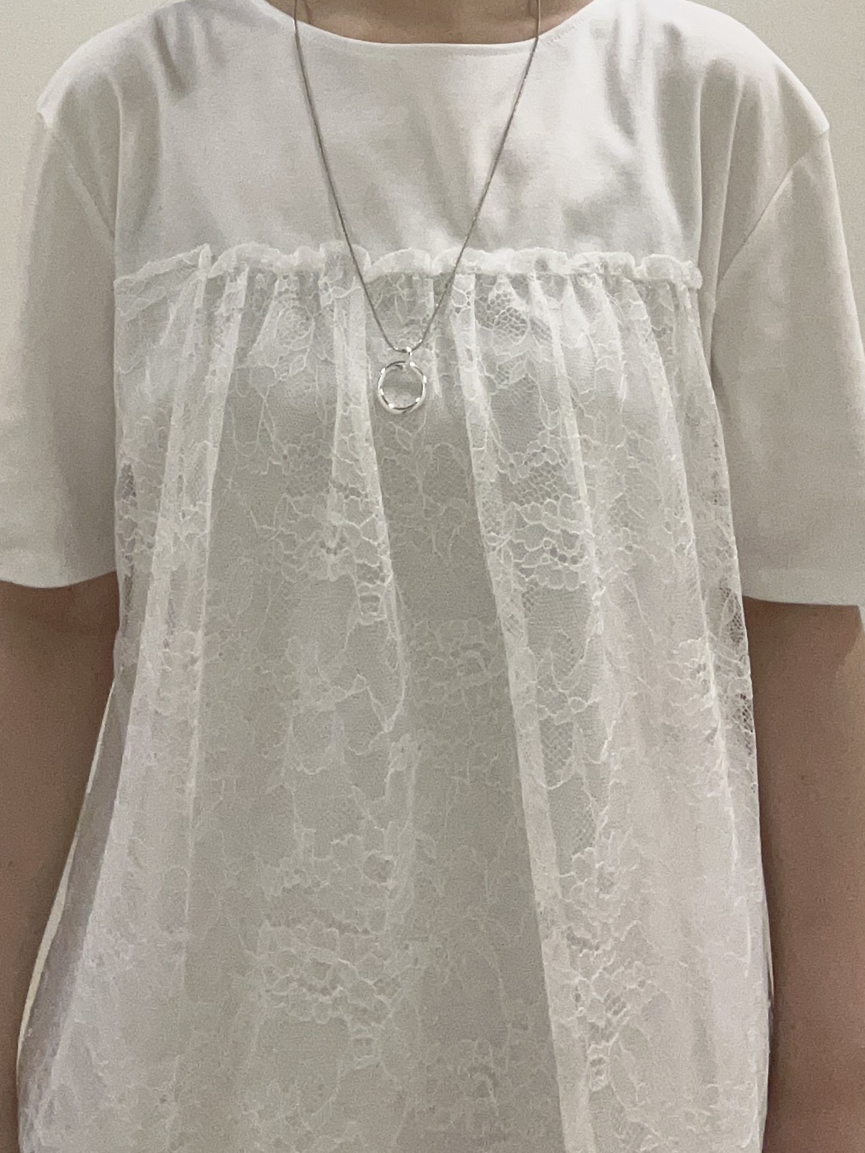 ゆうさんの「Reflect｜【UVカット／接触冷感／手洗い可】ラッセルレースプルオーバー」を使ったコーディネート