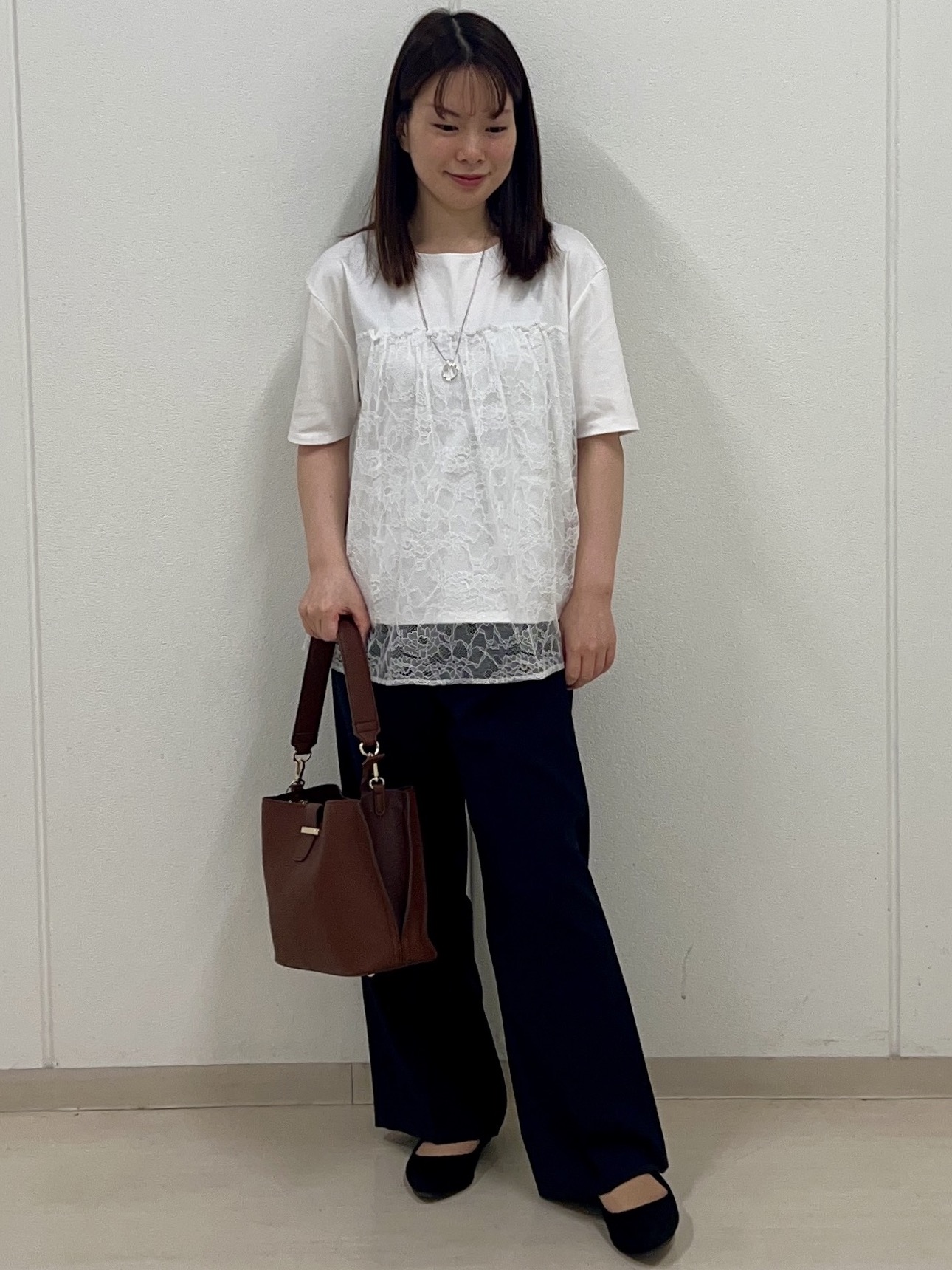 ゆうさんの「Reflect｜【UVカット／接触冷感／手洗い可】ラッセルレースプルオーバー」を使ったコーディネート
