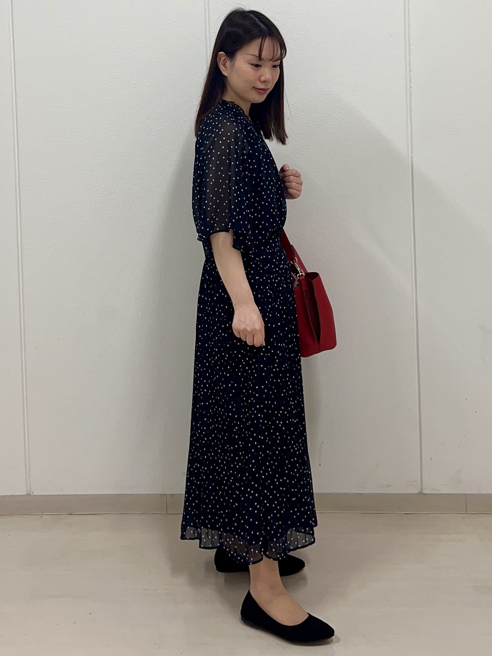 ゆうさんの「Reflect｜【セットアップ／手洗い可】ドット柄シアーブラウス」を使ったコーディネート