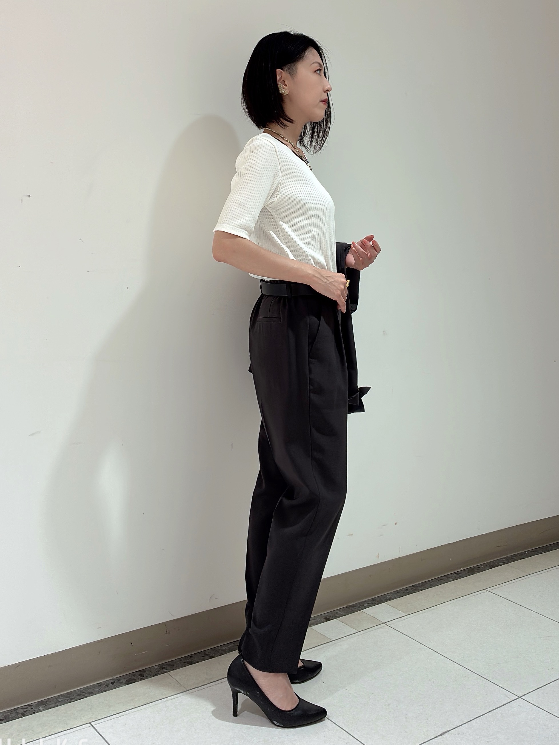 環さんの「UNTITLED｜【セットアップ可/UV/接触冷感】エアリーテーラードジャケット」を使ったコーディネート