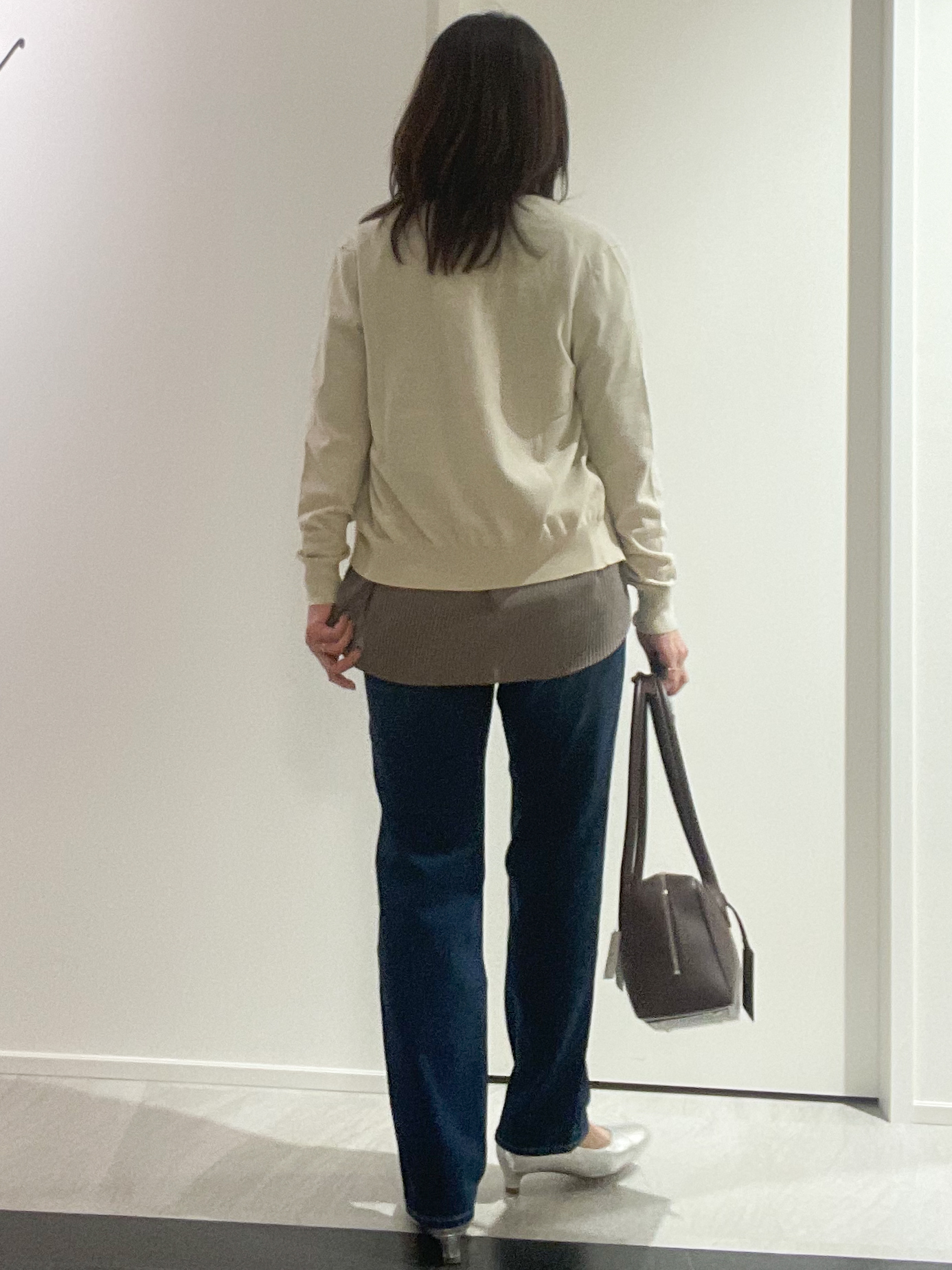 めいさんの「UNTITLED｜【9色展開/アンサンブル可】コットンクルーネックカーディガン」を使ったコーディネート
