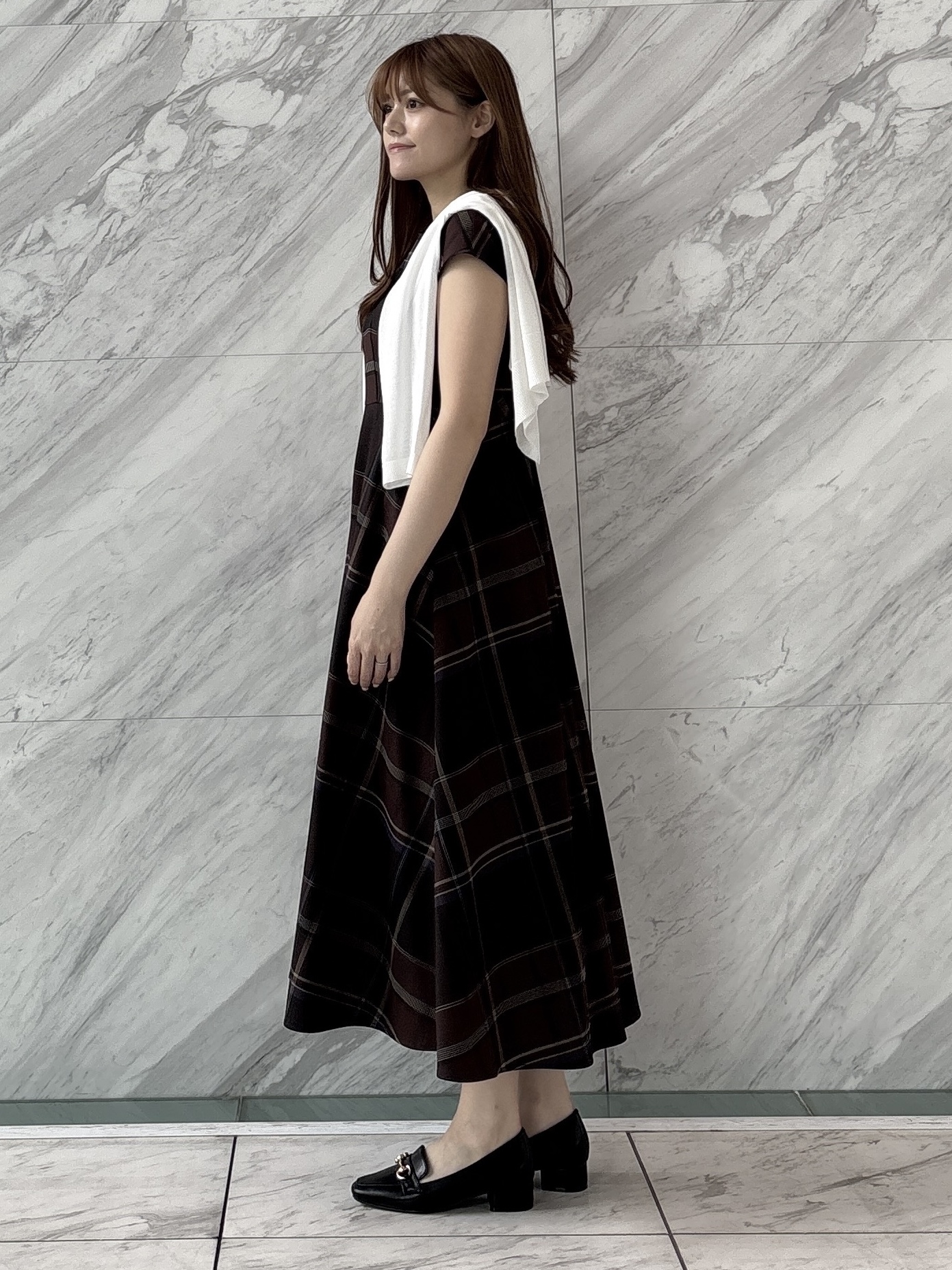 sayaさんの「grove｜高評価！【接触冷感／UVカットetc】ベーシックショートカーディガン」を使ったコーディネート