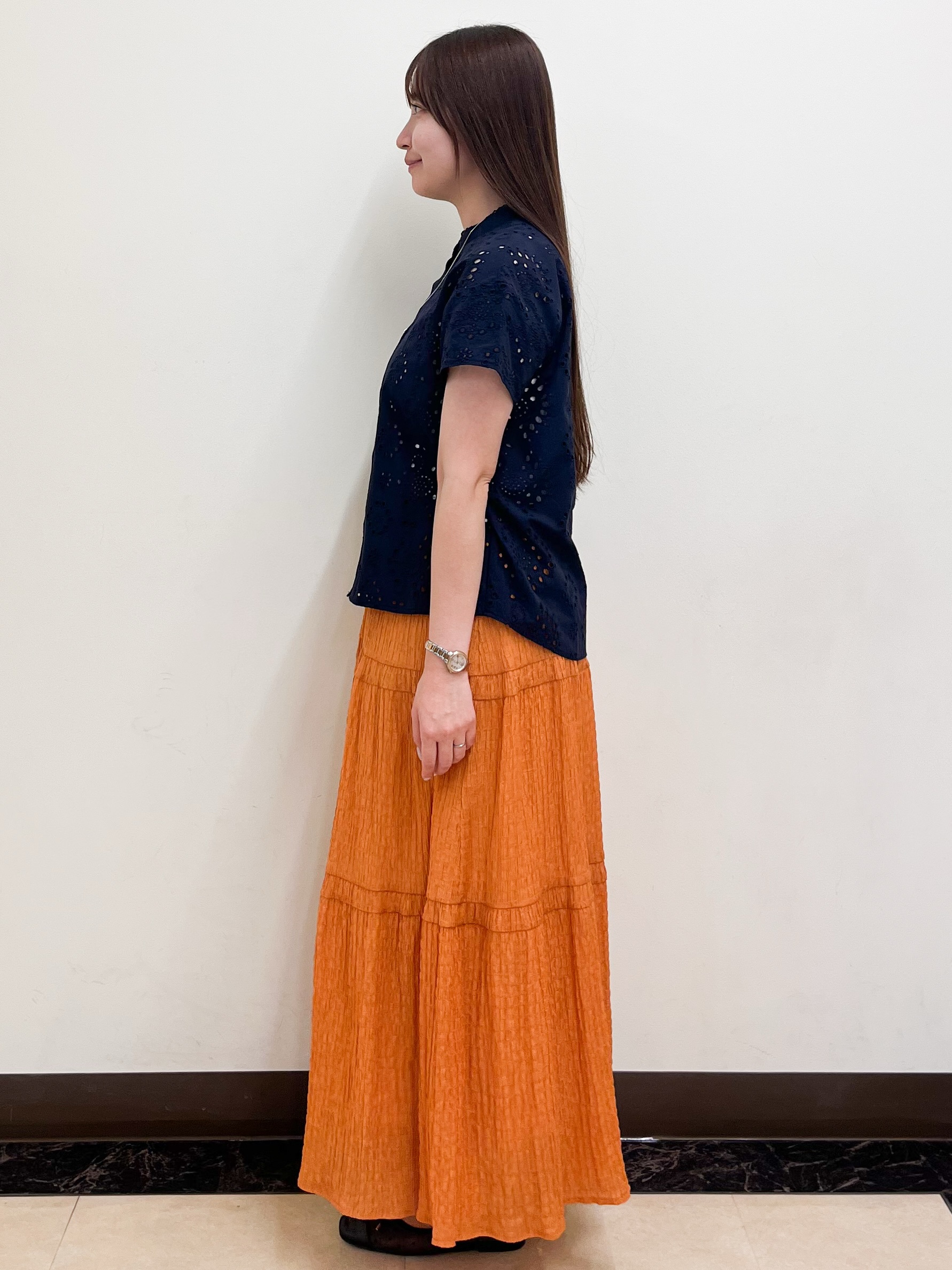 mikikoさんの「Reflect｜【通勤◎】カットワーク刺繍レース シャツブラウス」を使ったコーディネート