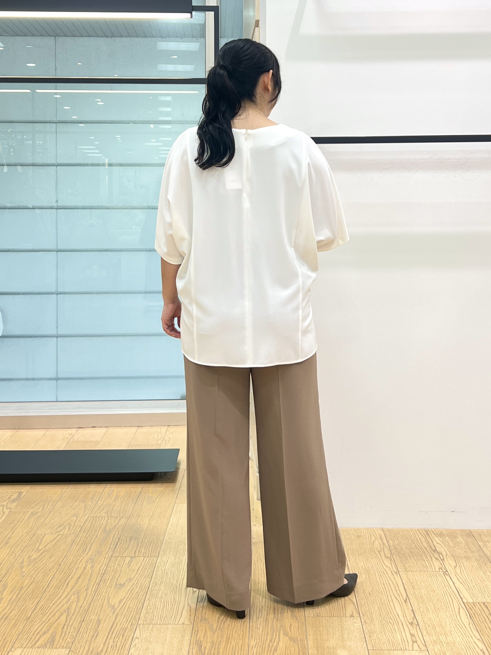 shimaさんの「INDIVI｜【新作登場！着る日傘】 ダブルジャケット」を使ったコーディネート