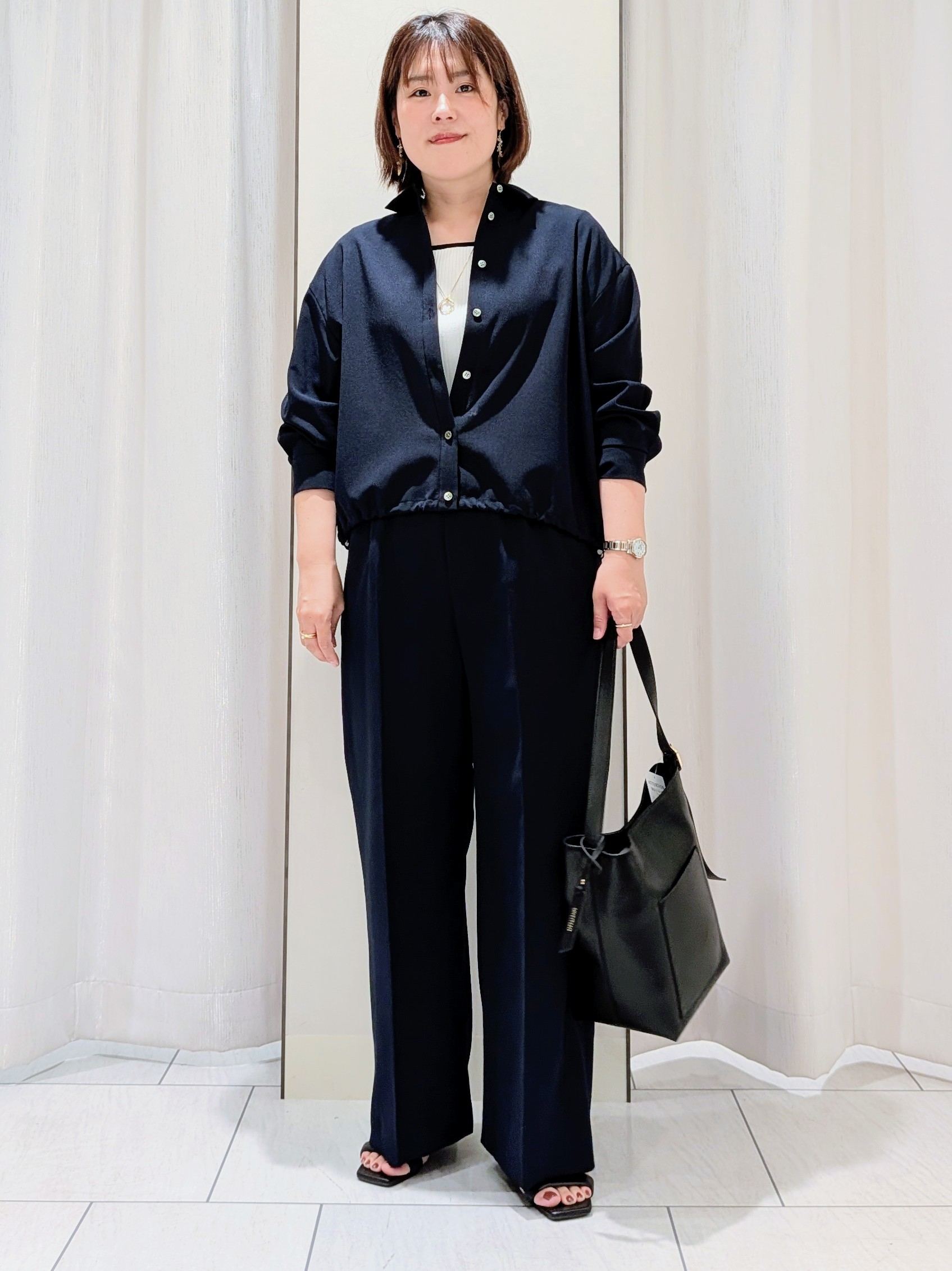 Onumaさんの「UNTITLED｜【セットアップ可/UVカット/接触冷感】エアリークールドロストシャツ」を使ったコーディネート