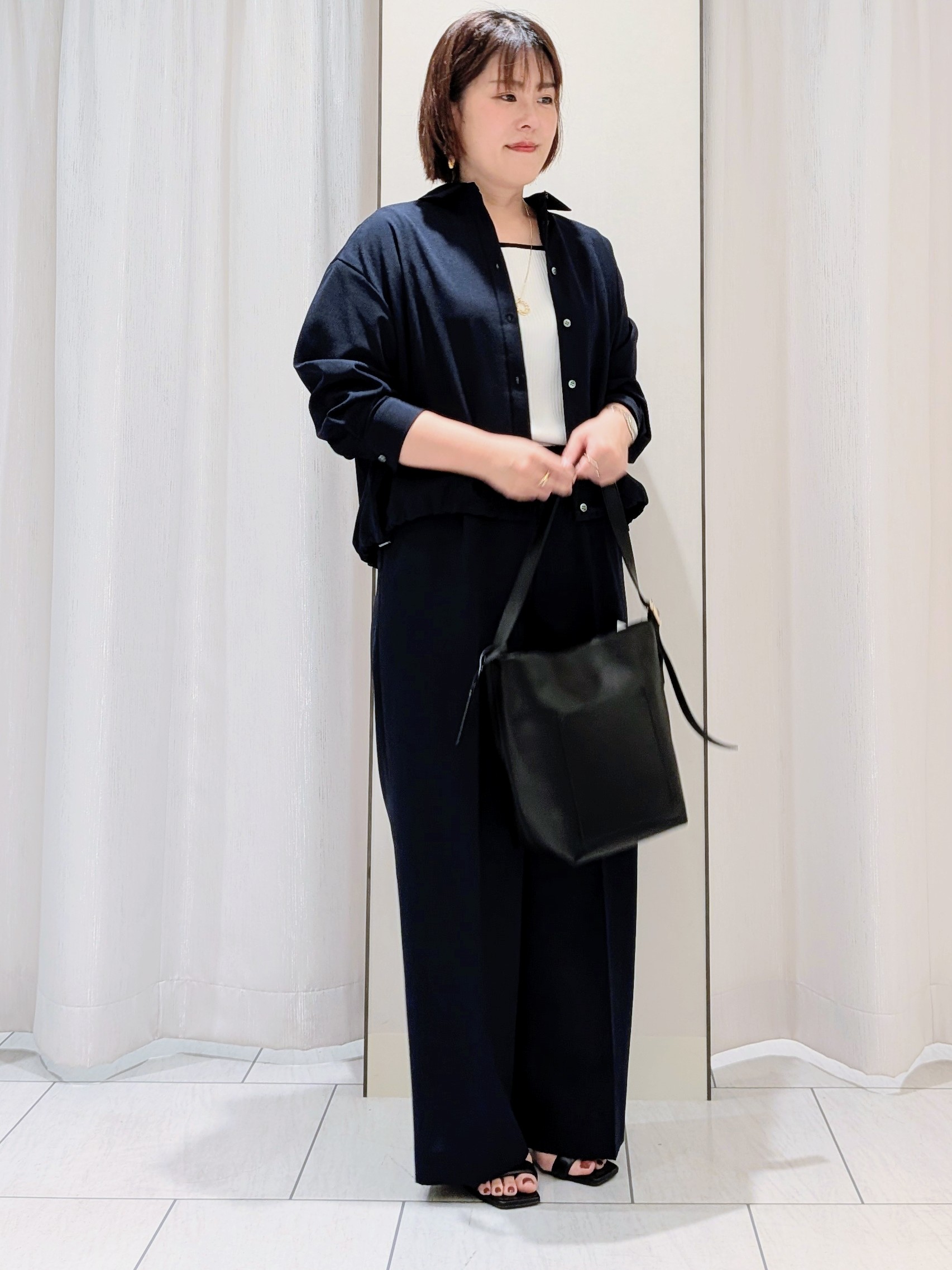Onumaさんの「UNTITLED｜【セットアップ可/UVカット/接触冷感】エアリークールドロストシャツ」を使ったコーディネート