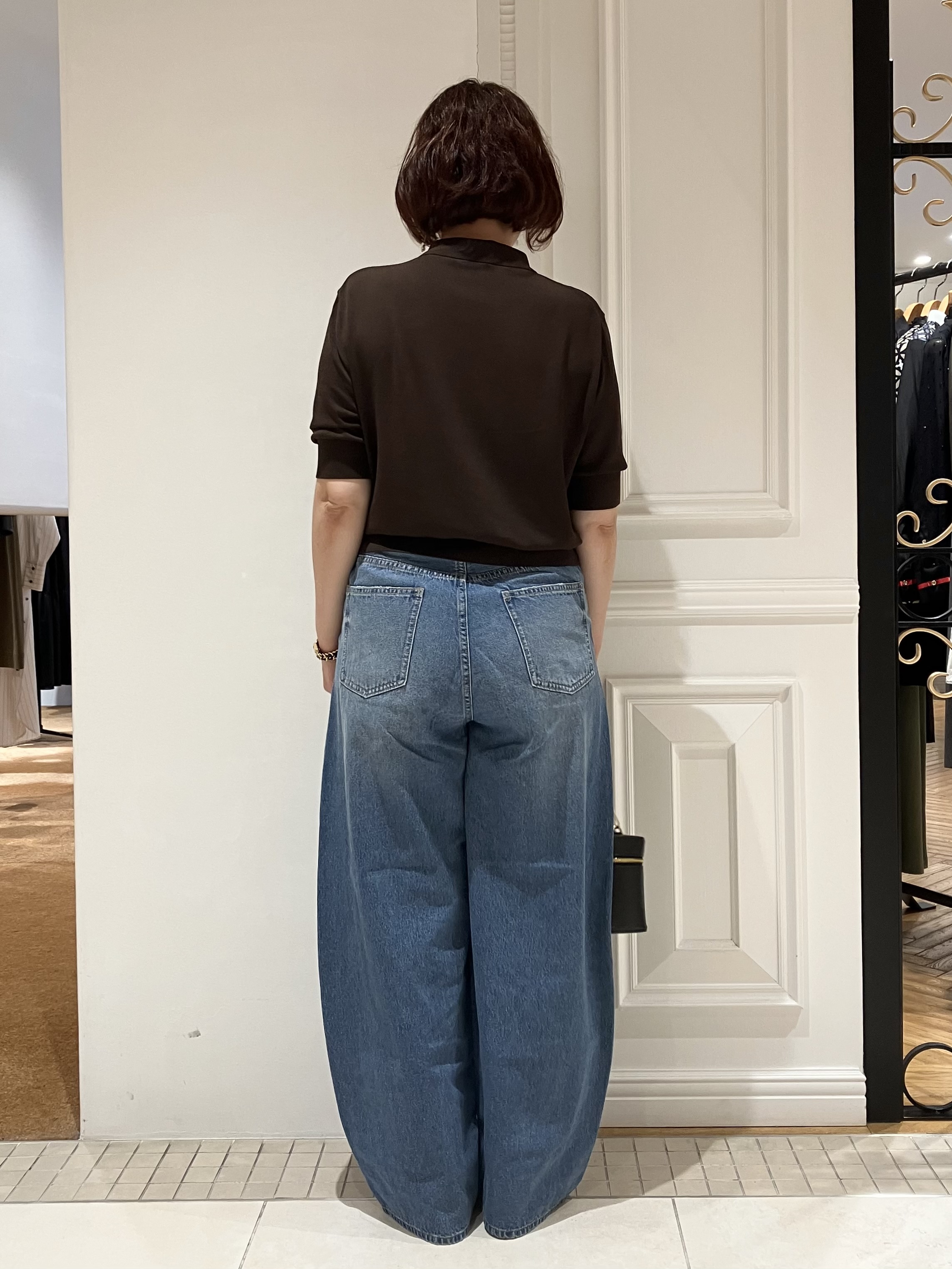 TAJIさんの「DRESSTERIOR｜【接触冷感/UVカット】ハーフスリーブ シアーカーディガン」を使ったコーディネート