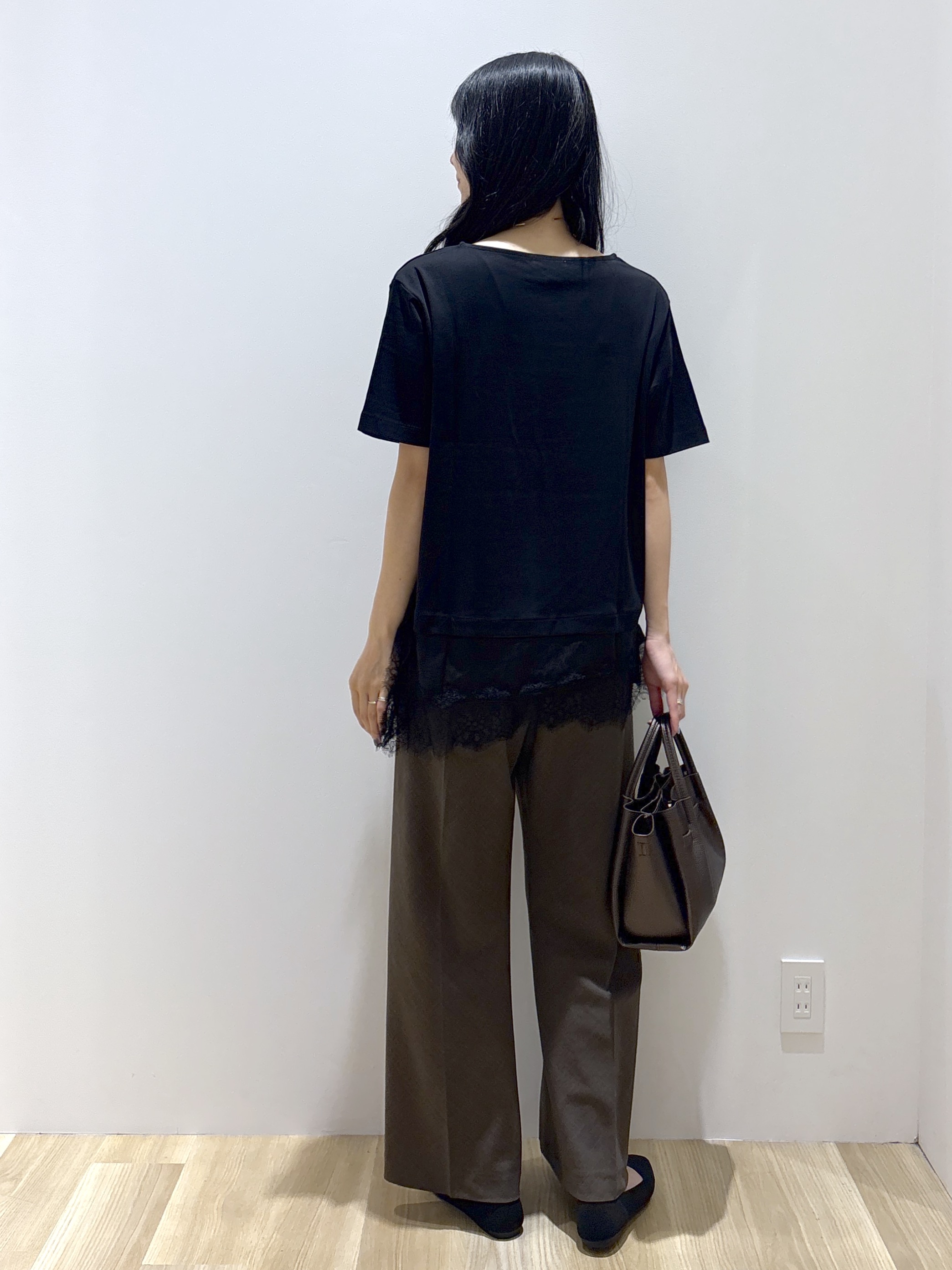 sachikoさんの「OPAQUE.CLIP｜裾レースアシメカットソー【洗濯機OK】」を使ったコーディネート