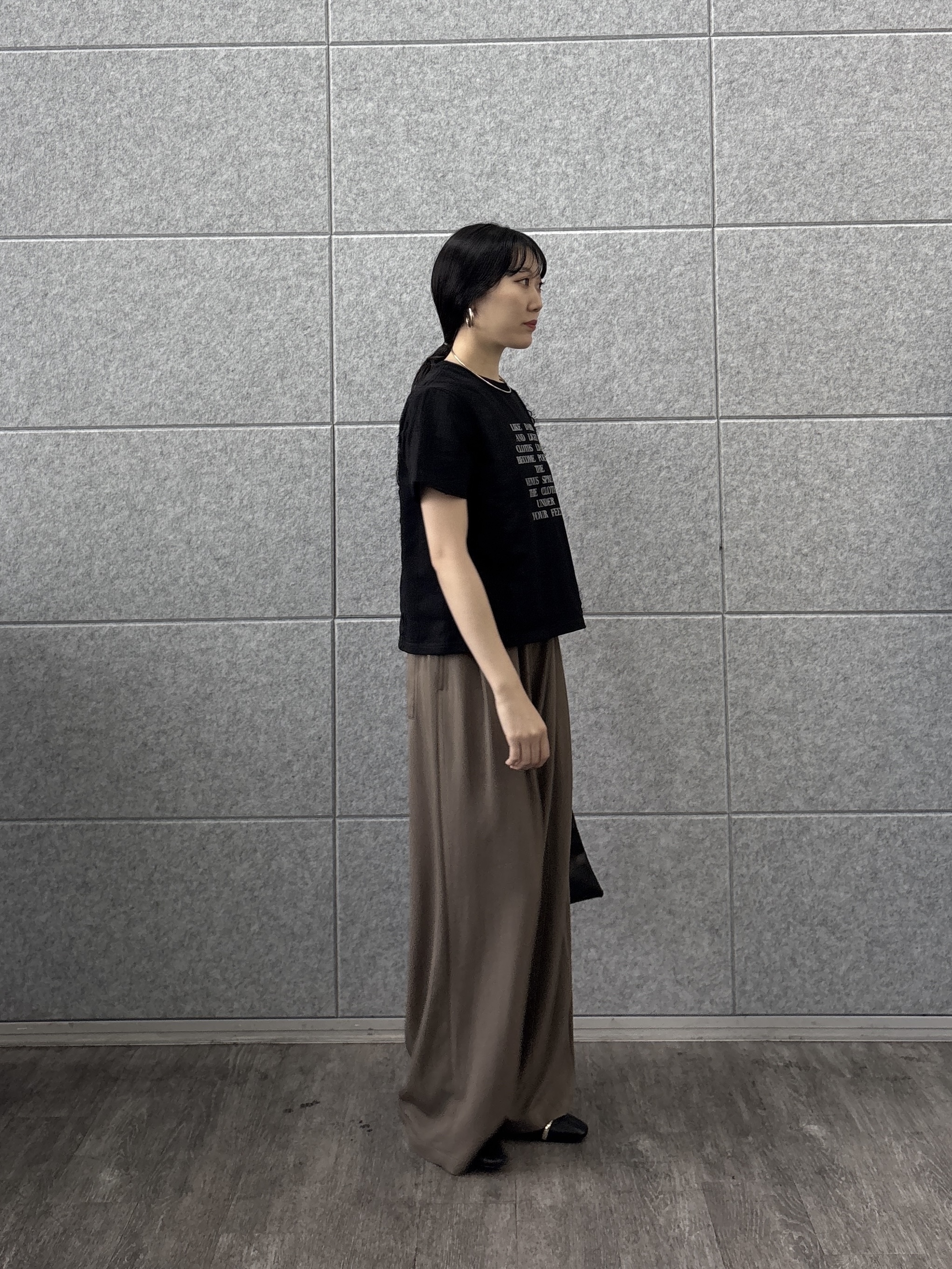 rinaさんの「INDIVI｜レースステッチドTシャツ」を使ったコーディネート