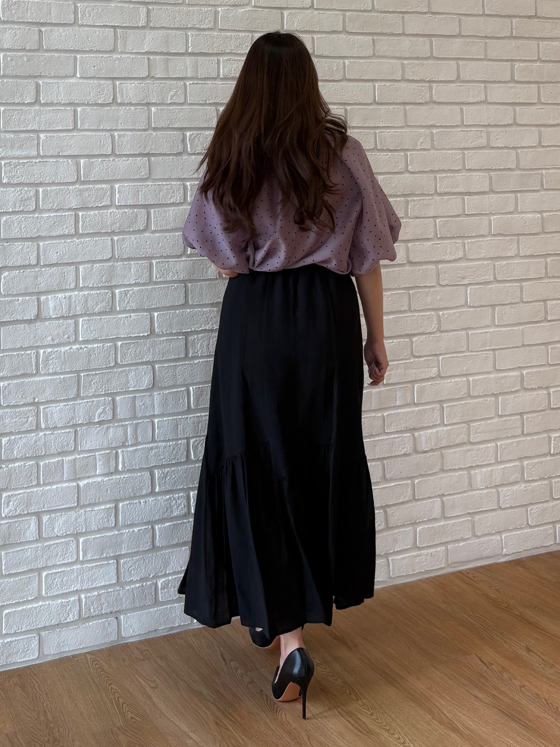 MISAKIさんの「COUP DE CHANCE｜シアードットブラウス」を使ったコーディネート