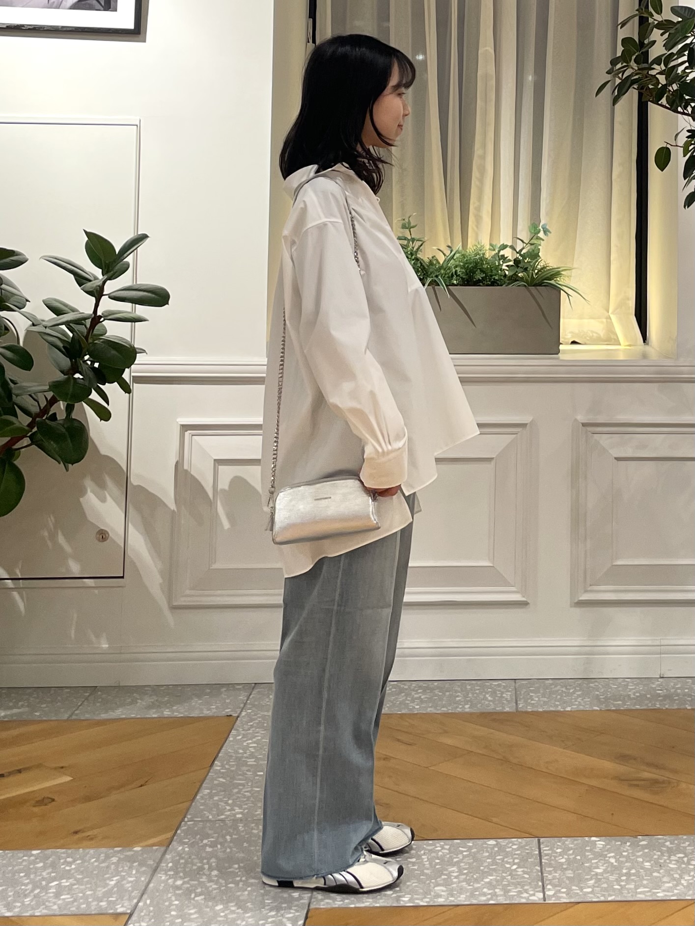 Lilyさんの「DRESSTERIOR｜【接触冷感/UVカット/着回し】スキッパーブラウス」を使ったコーディネート