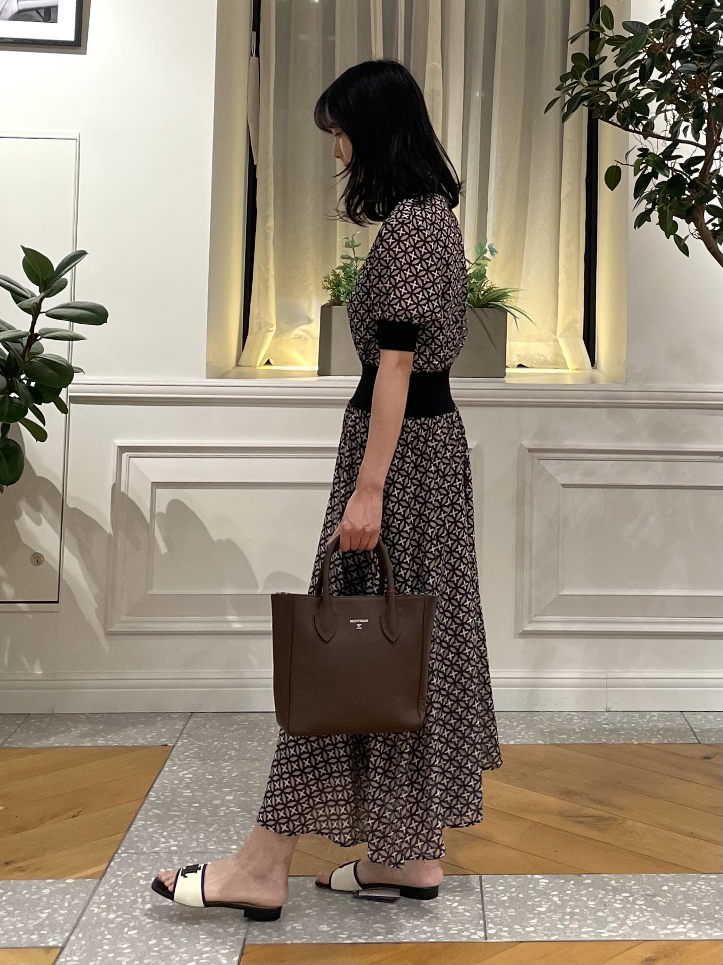 Lilyさんの「DRESSTERIOR｜【再入荷/otonaMUSE5月号掲載/ウォッシャブル】オーバーラップサークル シアードレス」を使ったコーディネート