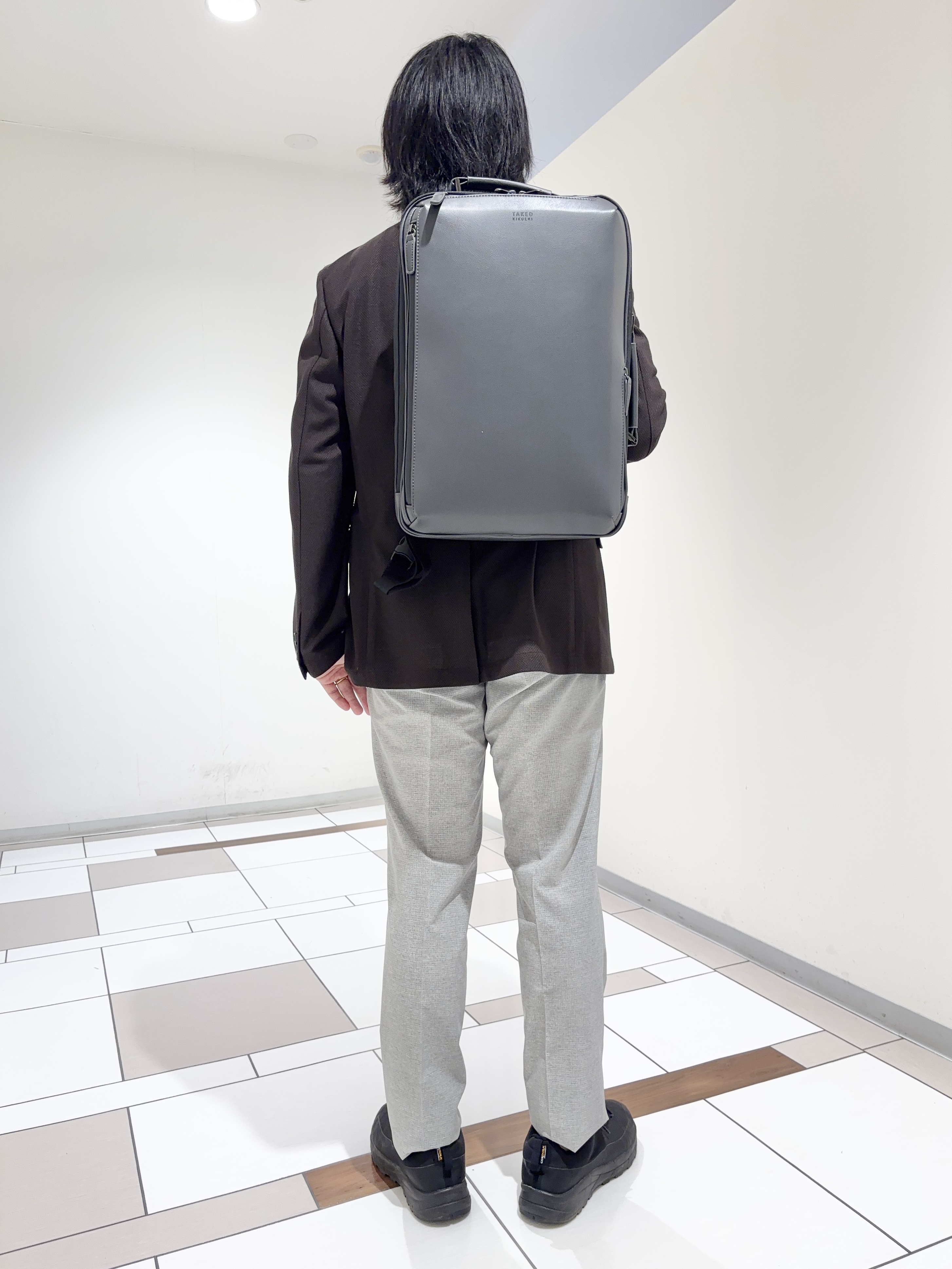 及川さんの「TAKEO KIKUCHI｜【抗菌防臭】CALCULO（R）ジャージ ジャケット」を使ったコーディネート