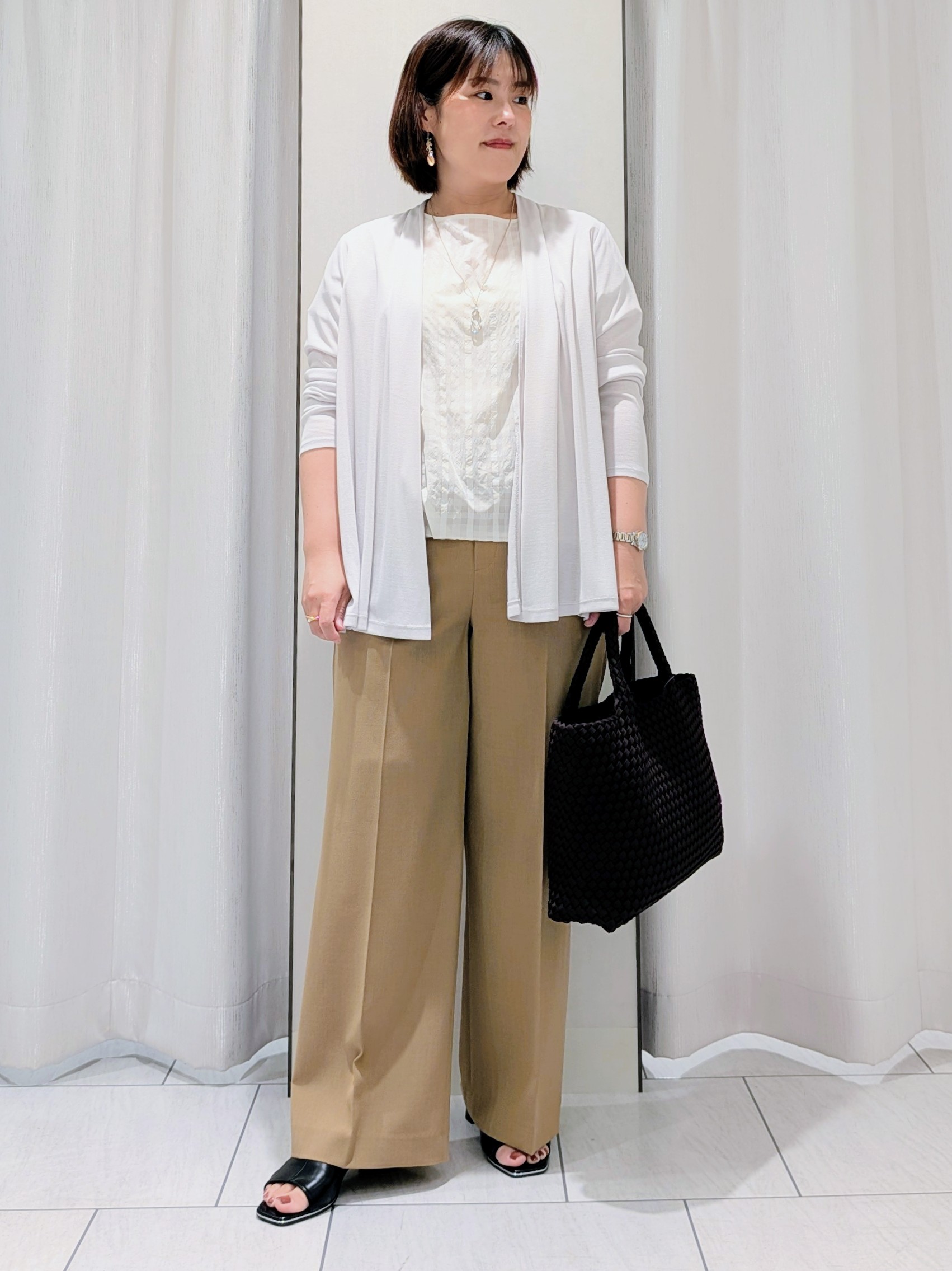 Onumaさんの「UNTITLED｜【接触冷感/UVカット/遮熱機能】フライスジャージカーディガン」を使ったコーディネート