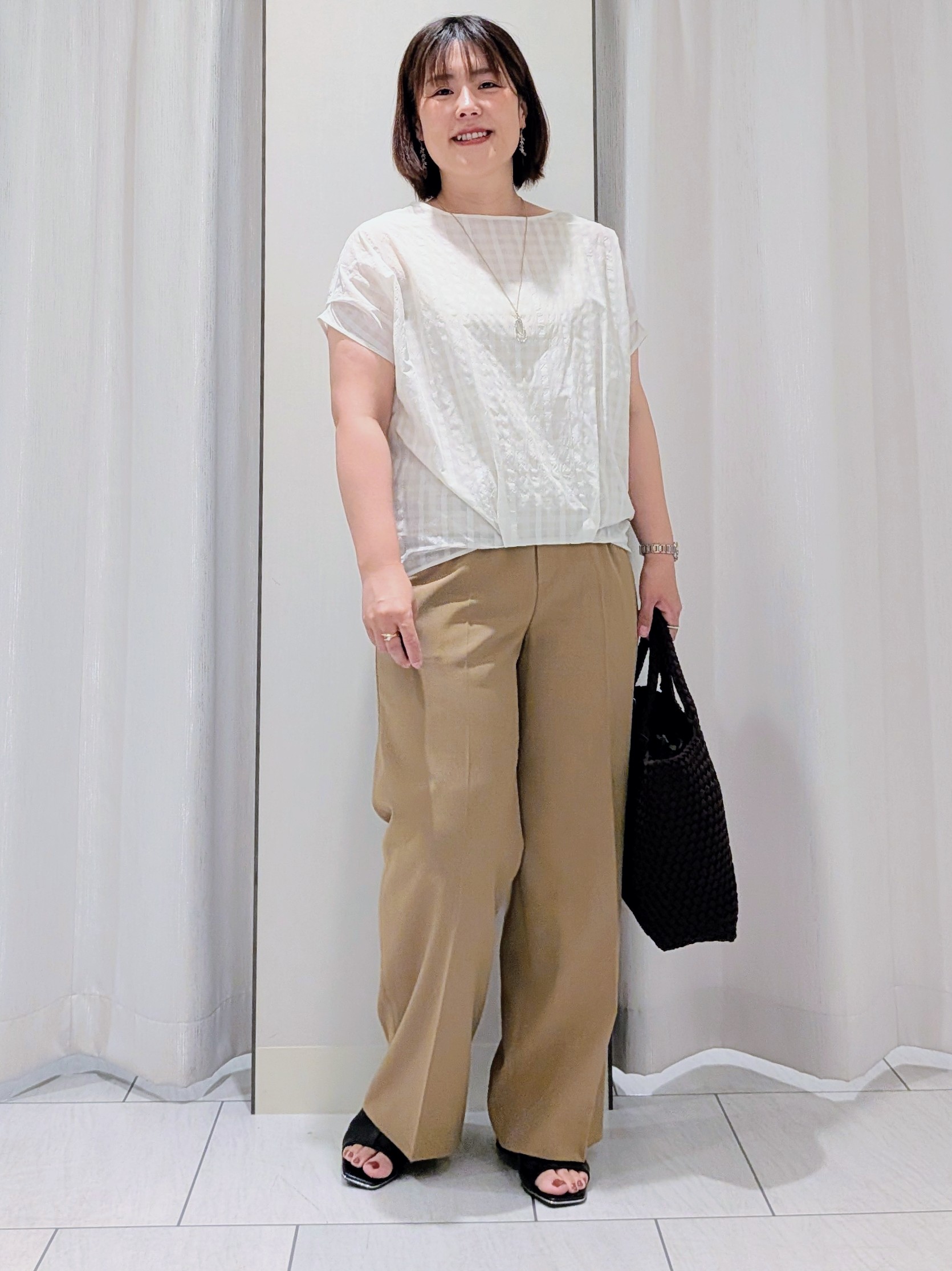 Onumaさんの「UNTITLED｜【接触冷感/UVカット/遮熱機能】フライスジャージカーディガン」を使ったコーディネート