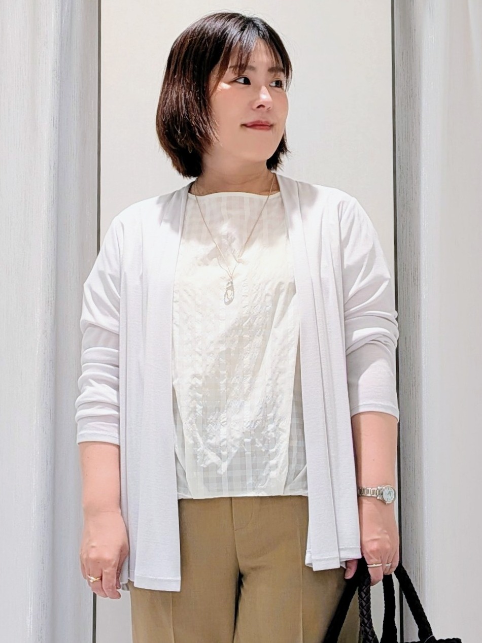 Onumaさんの「UNTITLED｜【接触冷感/UVカット/遮熱機能】フライスジャージカーディガン」を使ったコーディネート