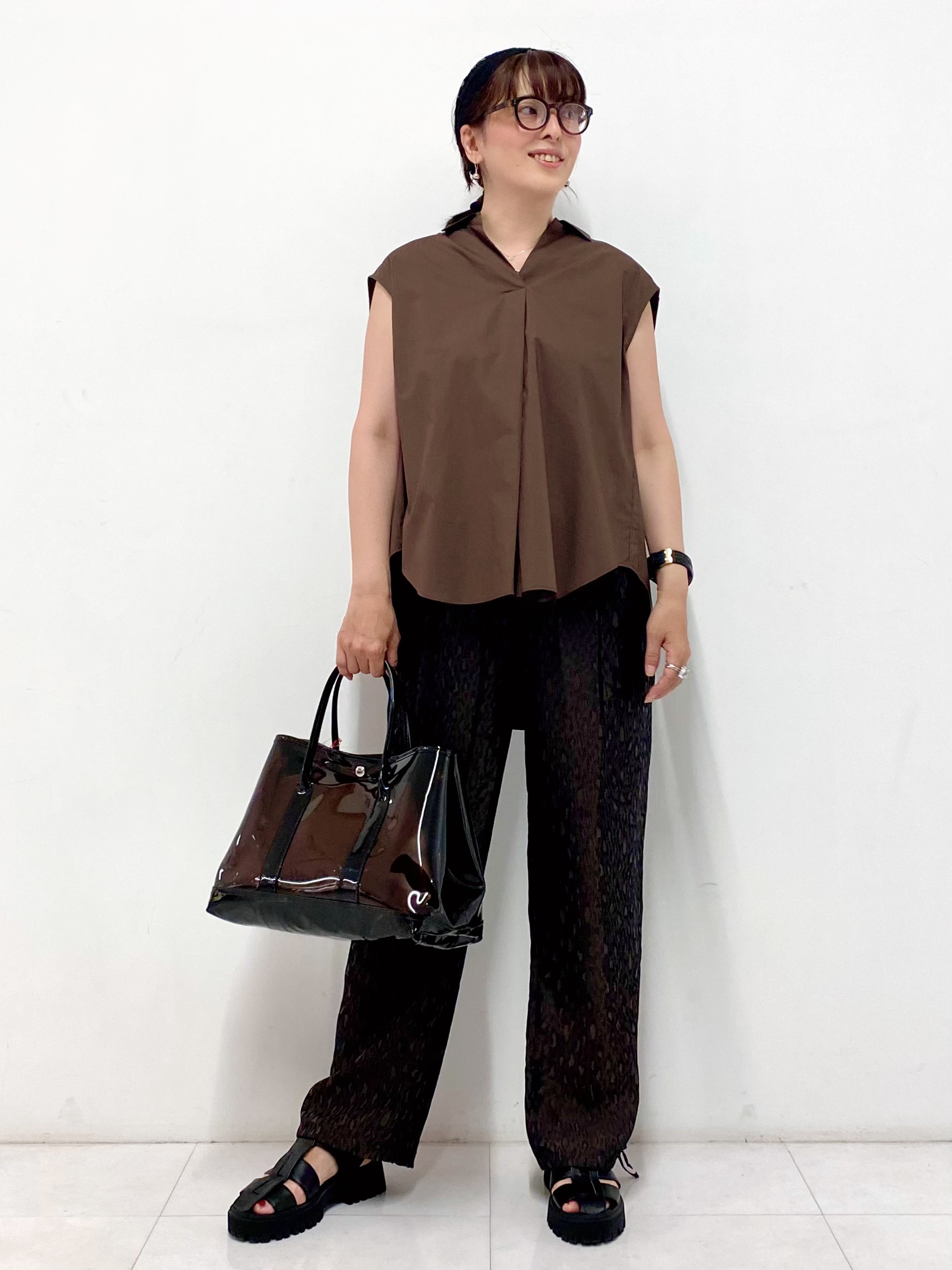 Sawaguchiさんの「DRESSTERIOR｜フレンチスリーブ スキッパーブラウス」を使ったコーディネート