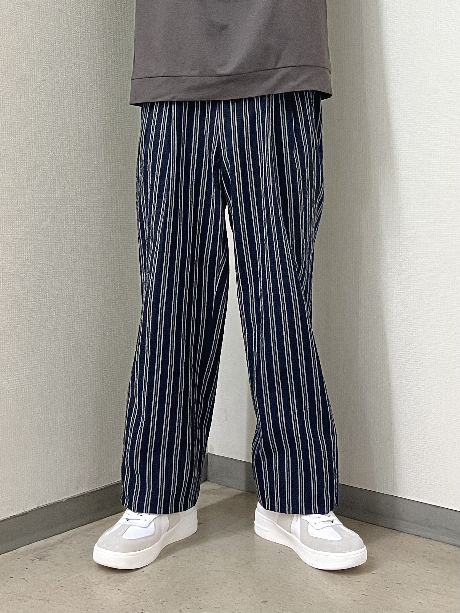 URAさんの「TAKEO KIKUCHI｜リネン ライク 鹿の子 ヘンリー ハーフ ヘンリー ネック」を使ったコーディネート