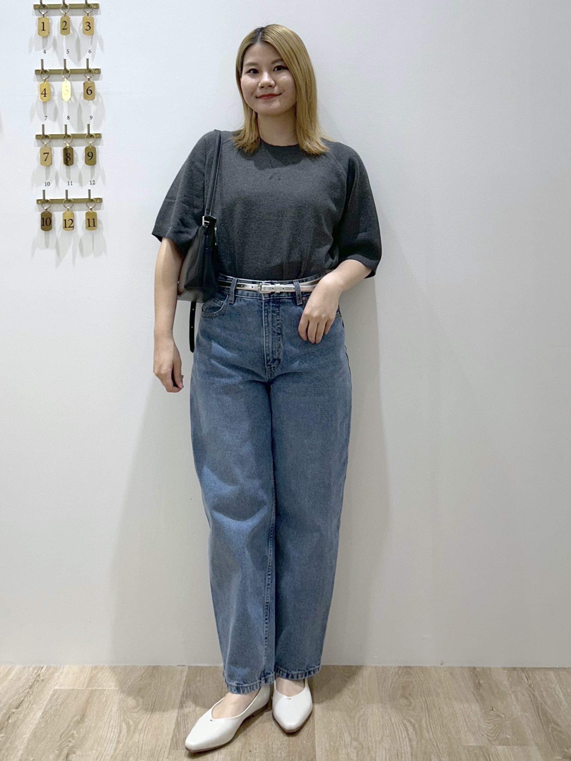 suzukaさんの「OPAQUE.CLIP｜スウェットライクニット【洗濯機OK】」を使ったコーディネート