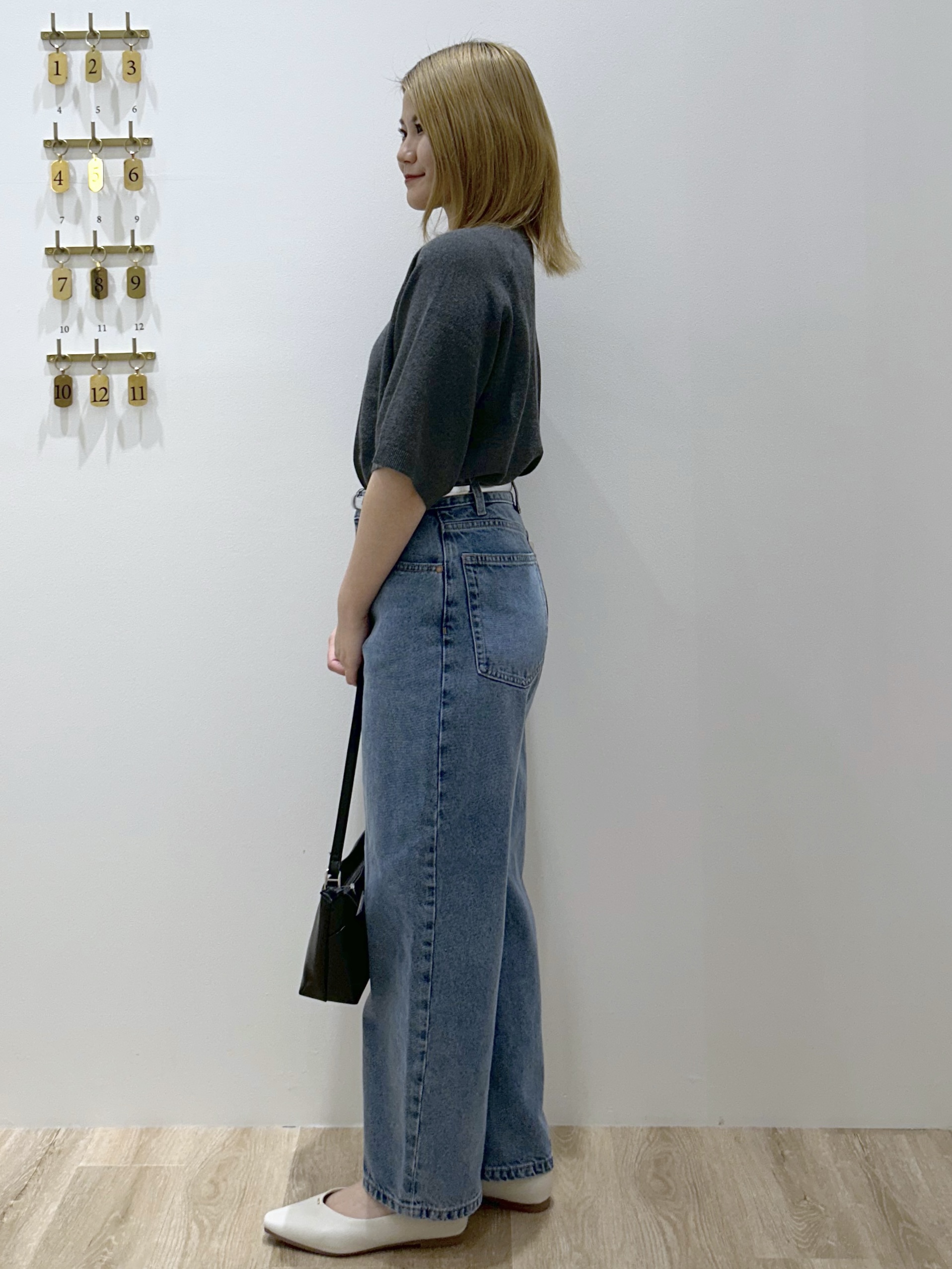 suzukaさんの「OPAQUE.CLIP｜スウェットライクニット【洗濯機OK】」を使ったコーディネート