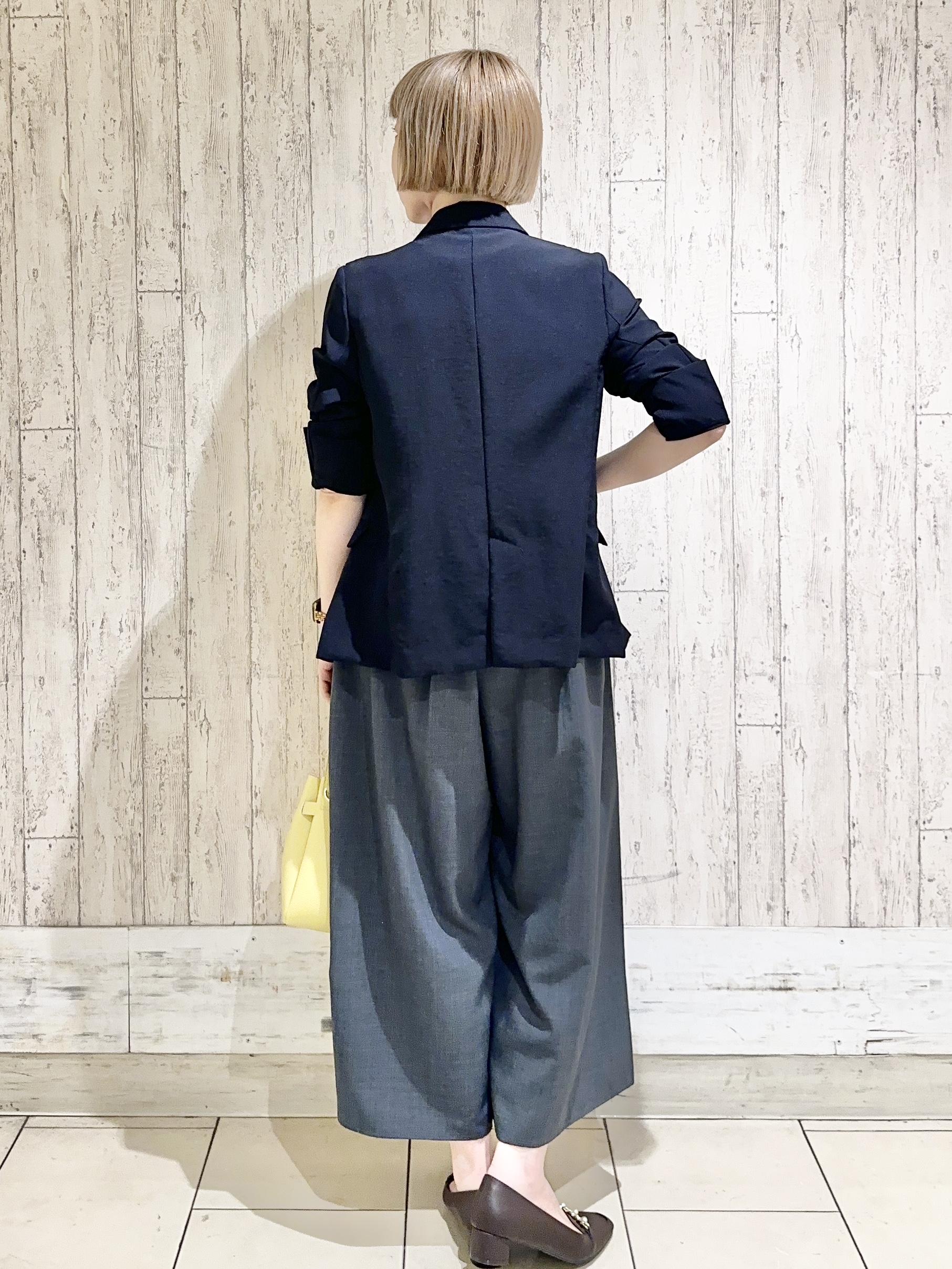 Hana...eさんの「index｜《再入荷》ダブルブレストテーラードジャケット【接触冷感／吸水速乾／イージーアイロン／防シワ／洗濯機O」を使ったコーディネート