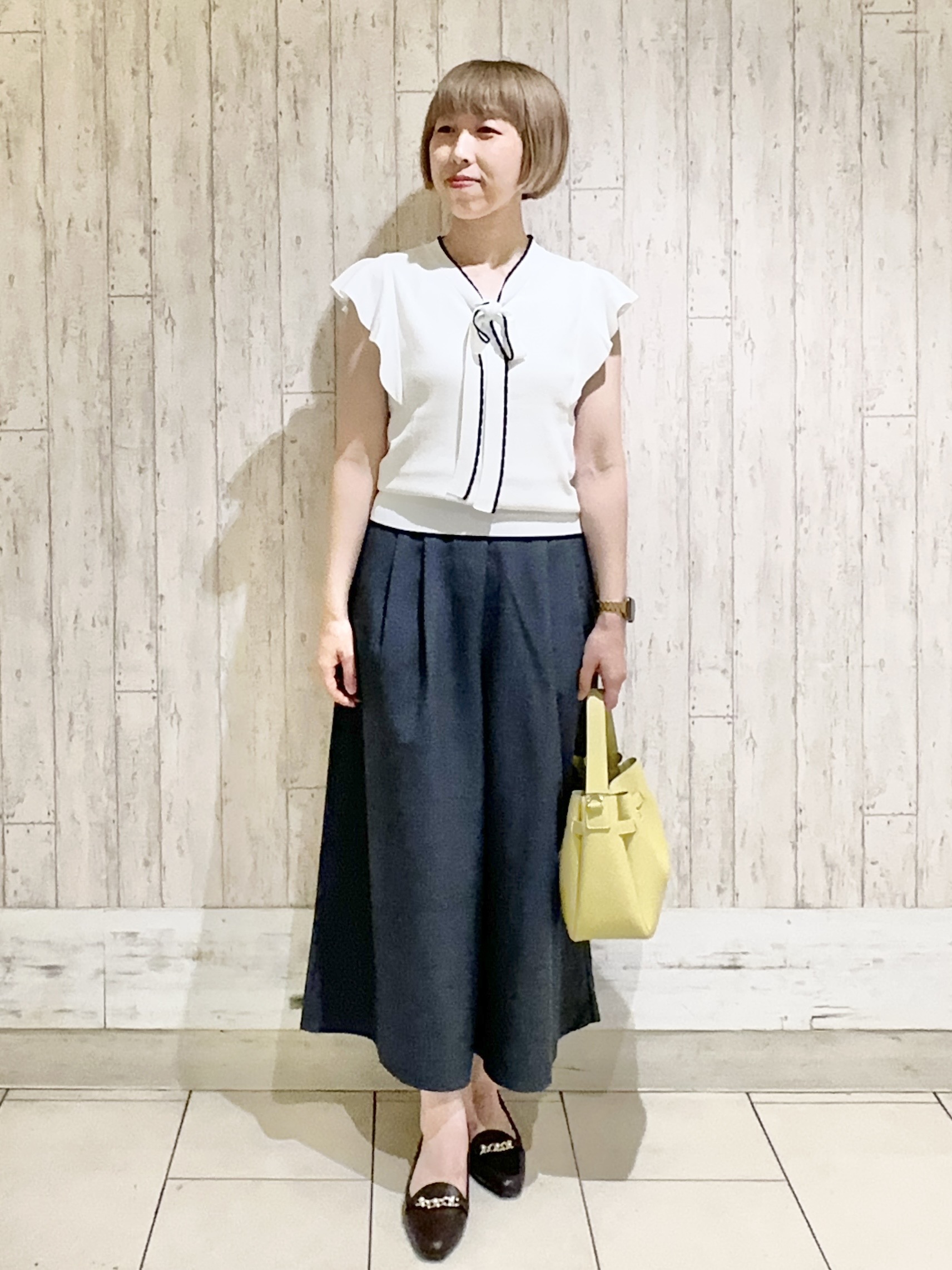 Hana...eさんの「index｜《再入荷》ダブルブレストテーラードジャケット【接触冷感／吸水速乾／イージーアイロン／防シワ／洗濯機O」を使ったコーディネート