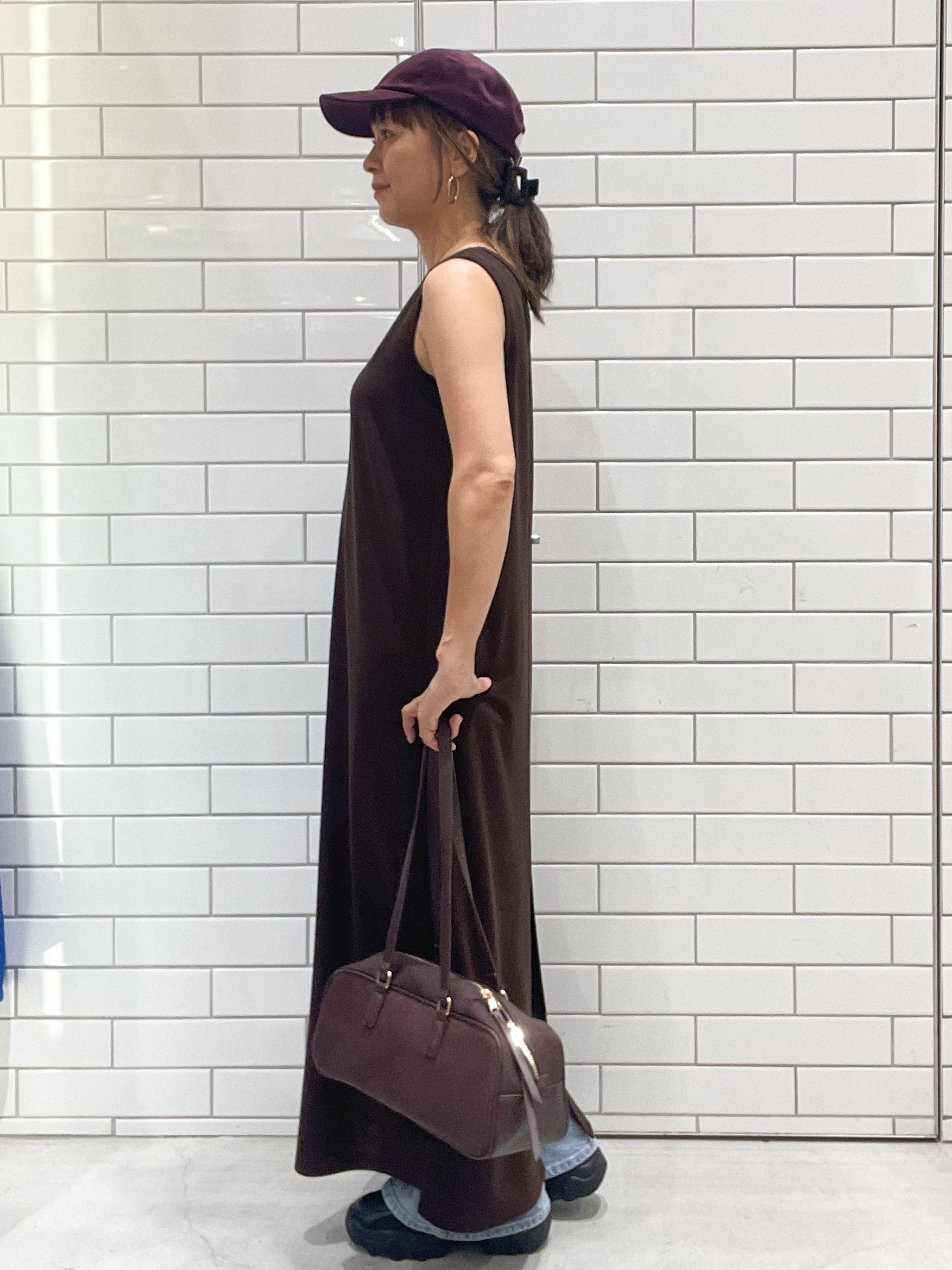 oiさんの「OPAQUE.CLIP｜【接触冷感】カットソーワンピース《洗濯機OK》」を使ったコーディネート