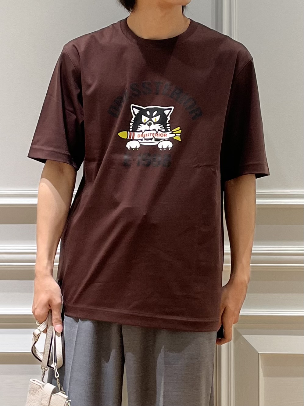 Watanabeさんの「DRESSTERIOR｜【接触冷感／抗菌防臭／消臭】ICE CLEAR COTTON ミサイルキャットTシャツ」を使ったコーディネート