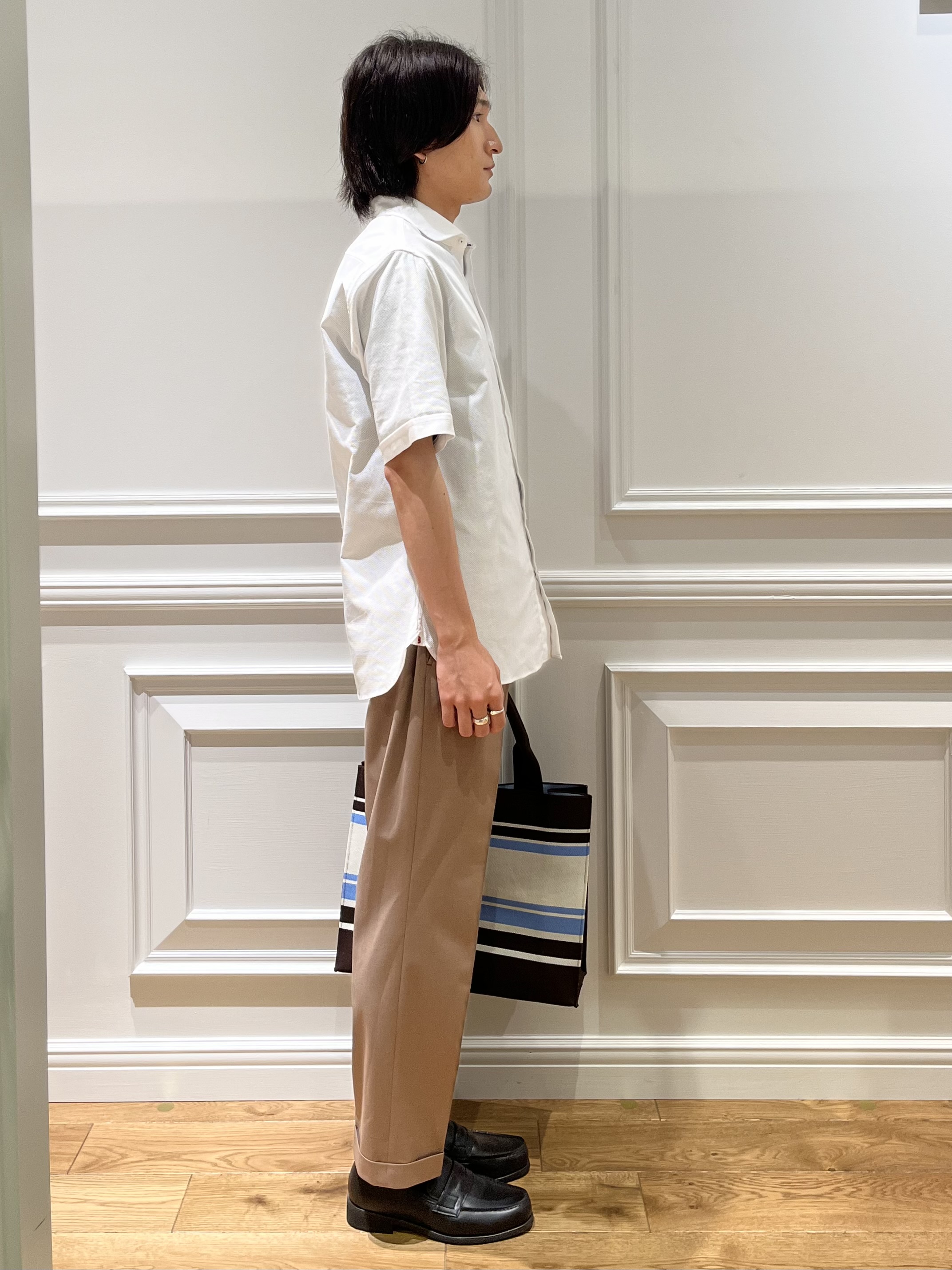 Watanabeさんの「DRESSTERIOR｜【速乾素材】メッシュエアー ハーフスリーブシャツ」を使ったコーディネート