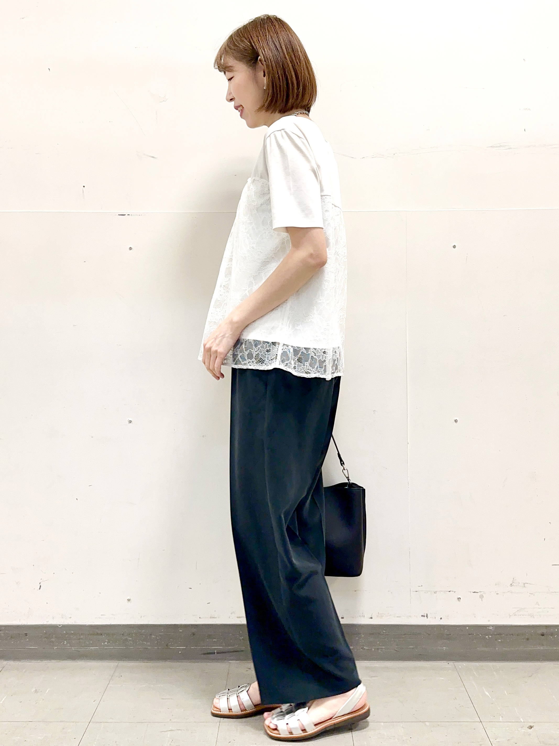 イト子さんの「Reflect｜【UVカット／接触冷感／手洗い可】ラッセルレースプルオーバー」を使ったコーディネート
